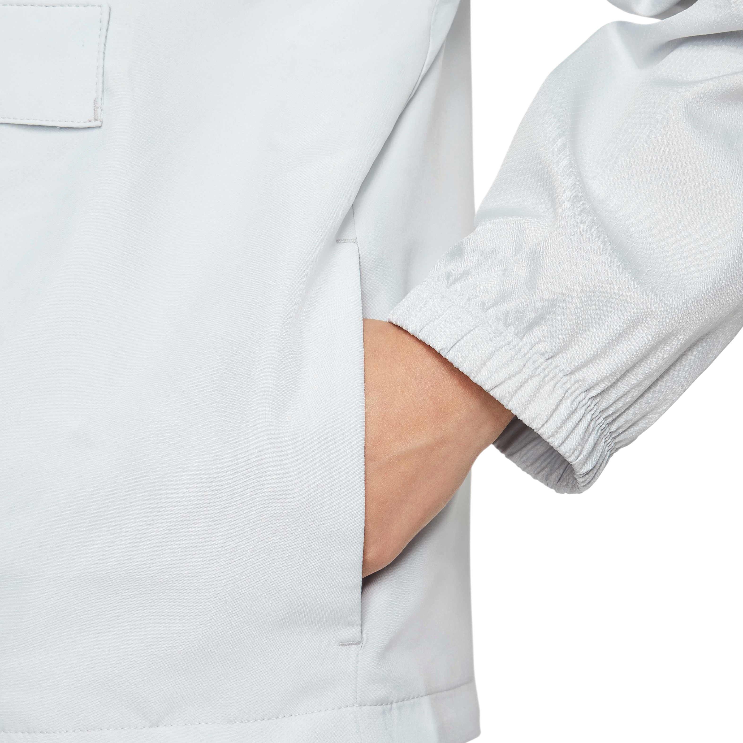 Nike Big Kids' Academy 1/2-Zip Hooded Football Tracksuit Jacket - GREY Thumbnail View 5