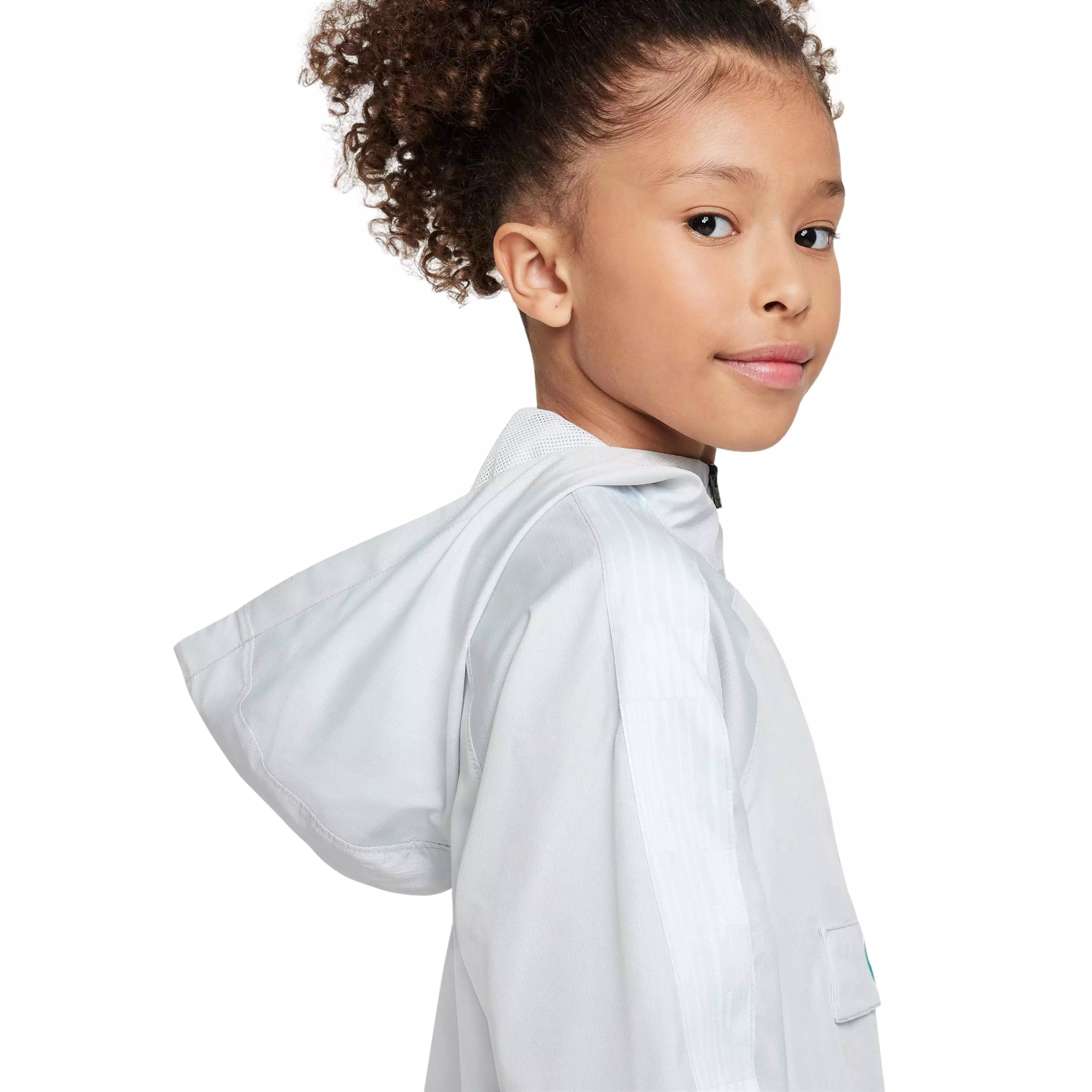 Nike Big Kids' Academy 1/2-Zip Hooded Football Tracksuit Jacket - GREY