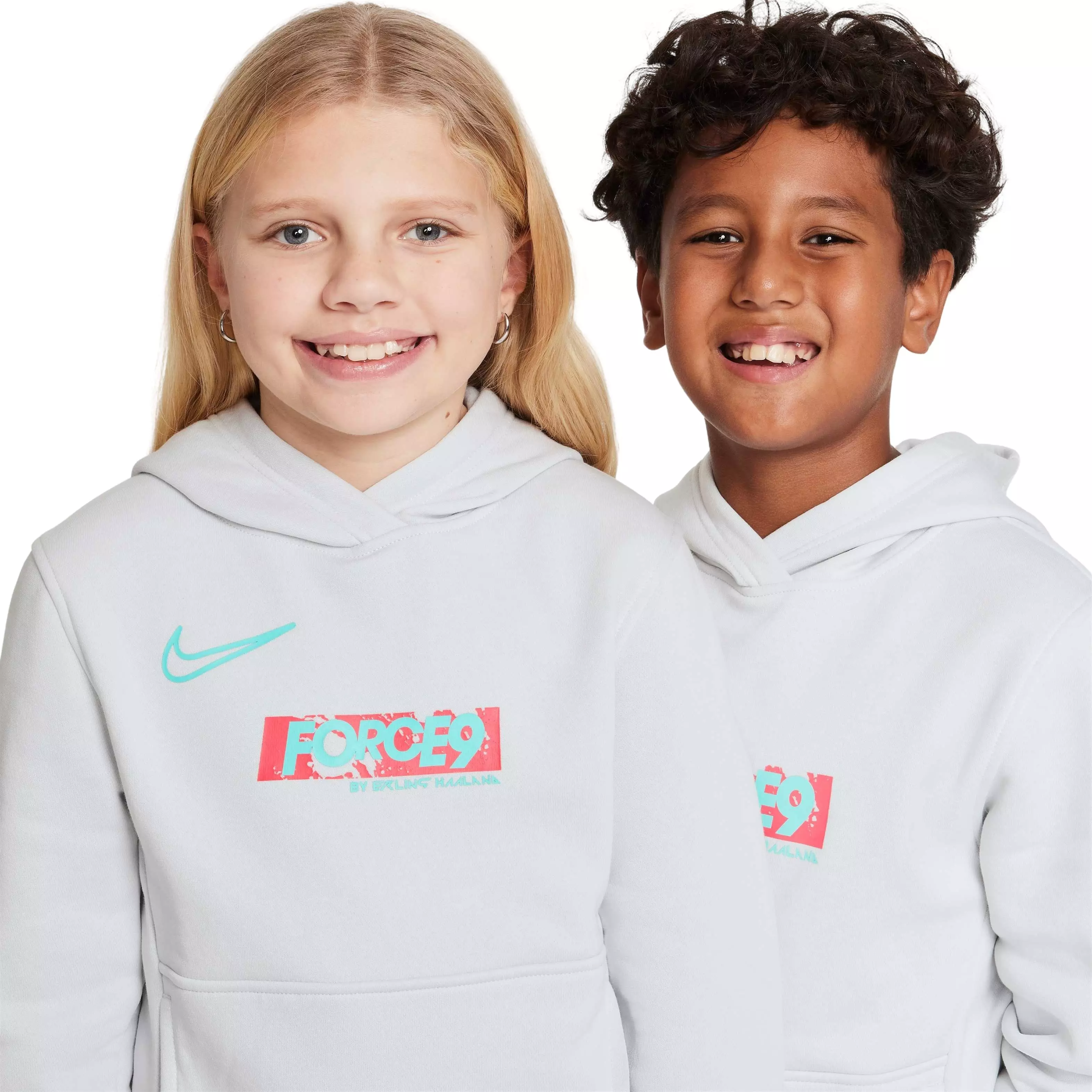 Nike Big Kids' Erling Haaland Club Fleece Hoodie - GREY
