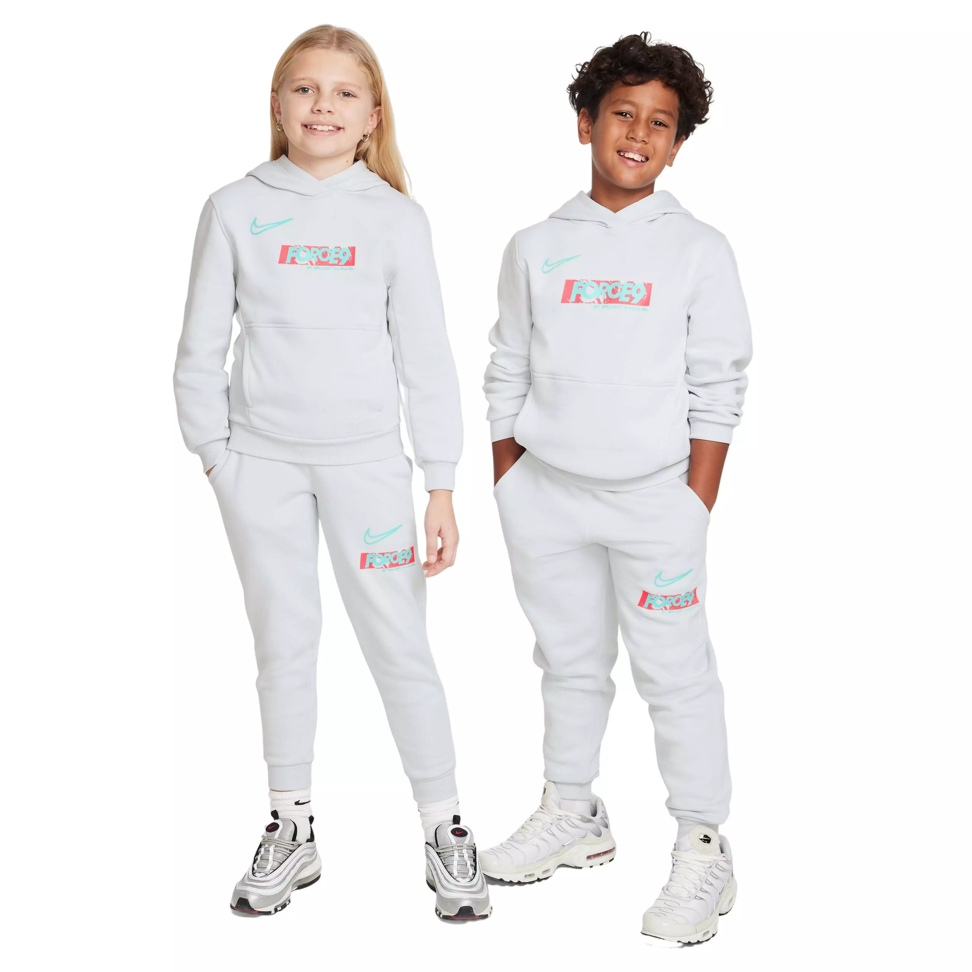 Nike Big Kids' Erling Haaland Club Fleece Hoodie - GREY