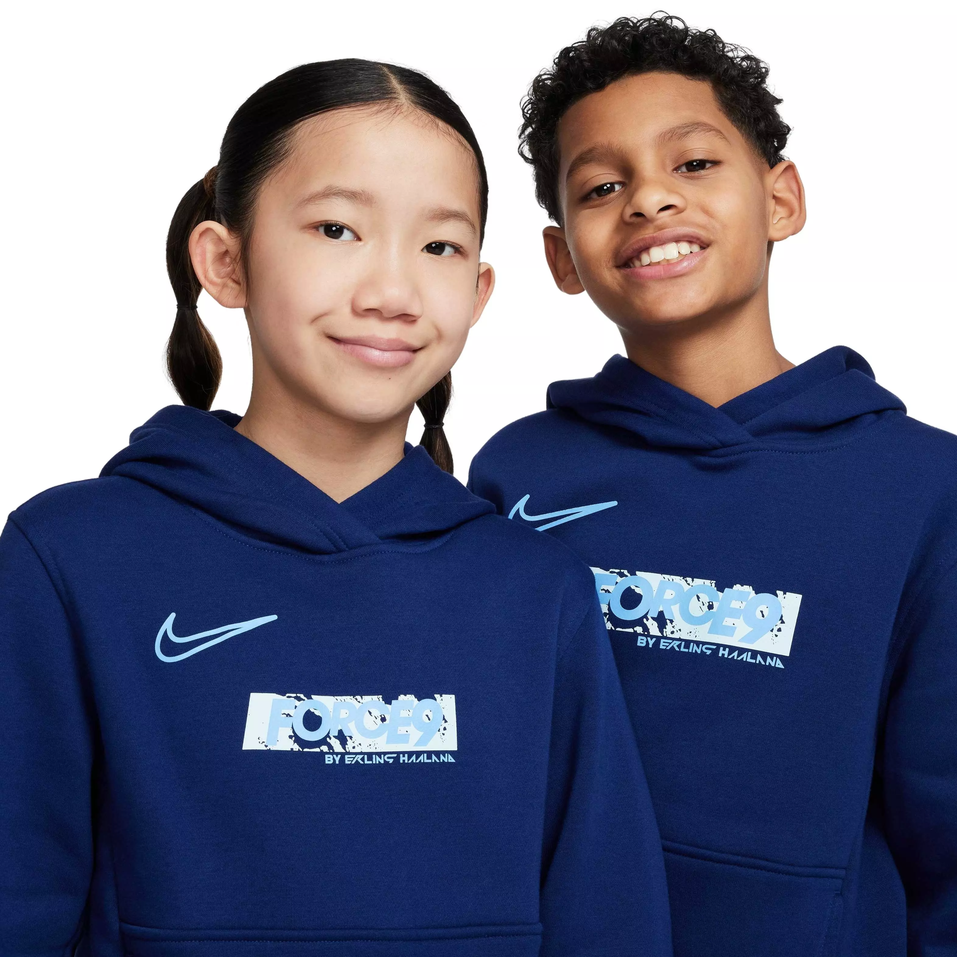Nike Big Kids' Erling Haaland Club Fleece Hoodie - BLUE
