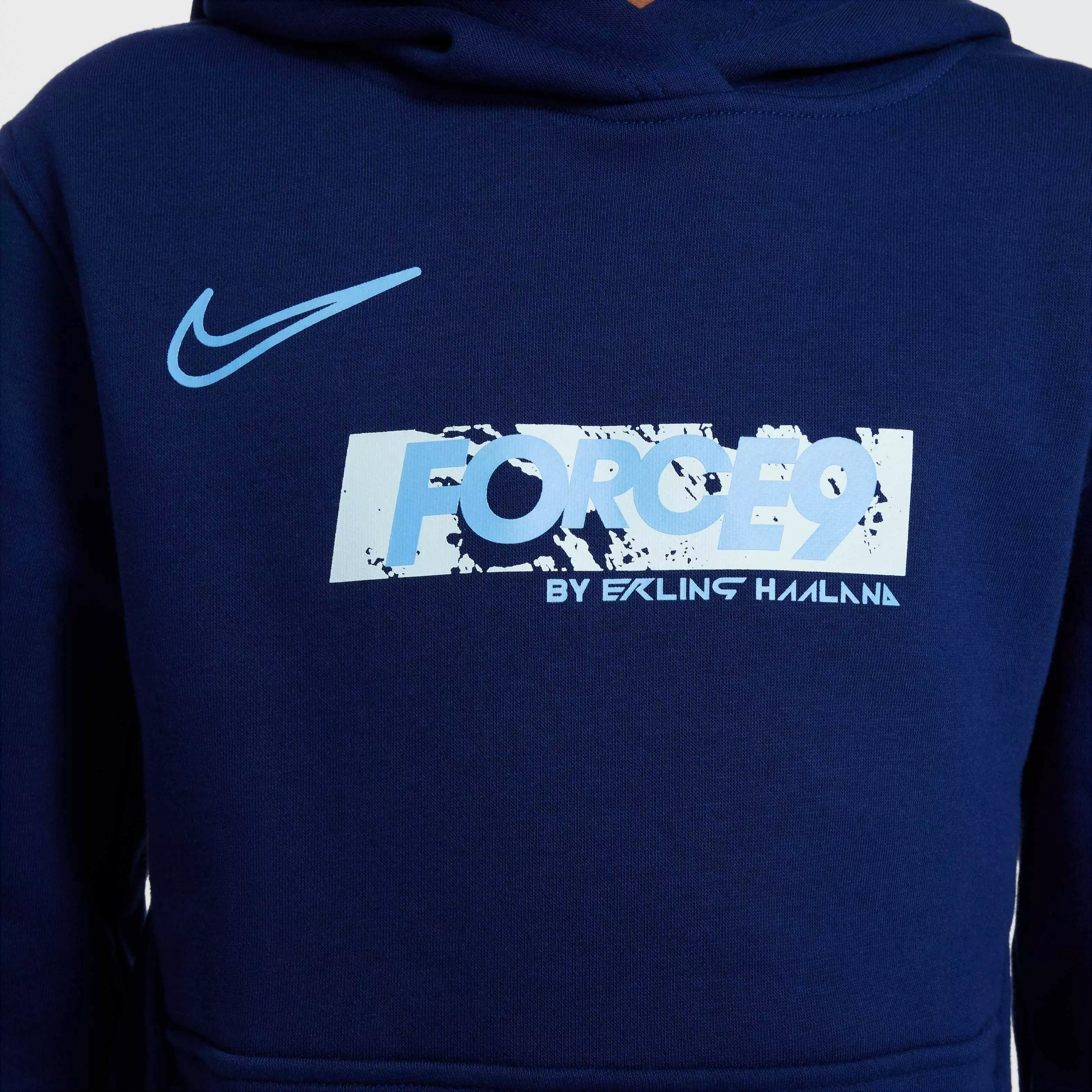 Nike Big Kids' Erling Haaland Club Fleece Hoodie - BLUE