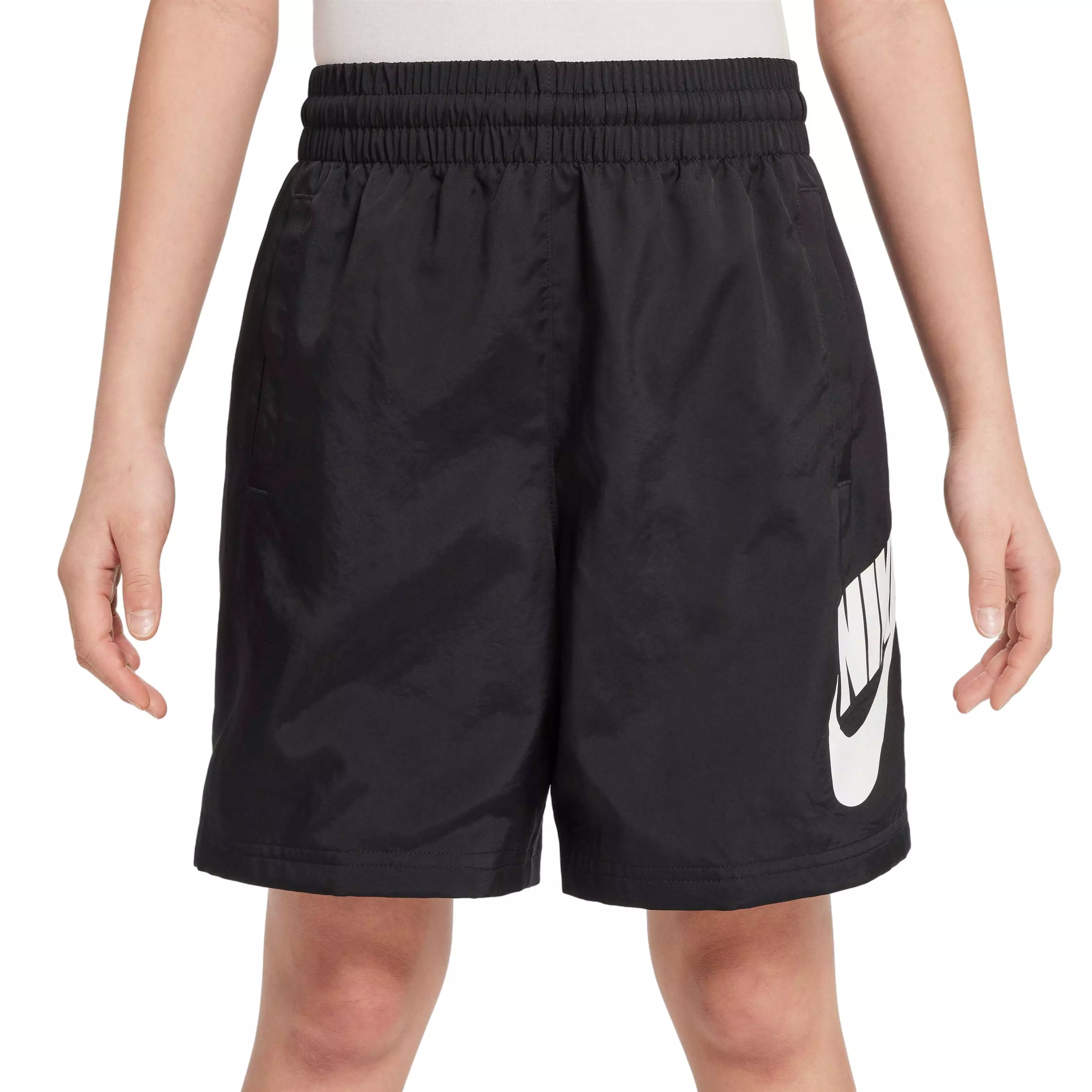 Nike Big Kids' Sportswear Club ​Woven​ 6"​ Shorts - BLACK
