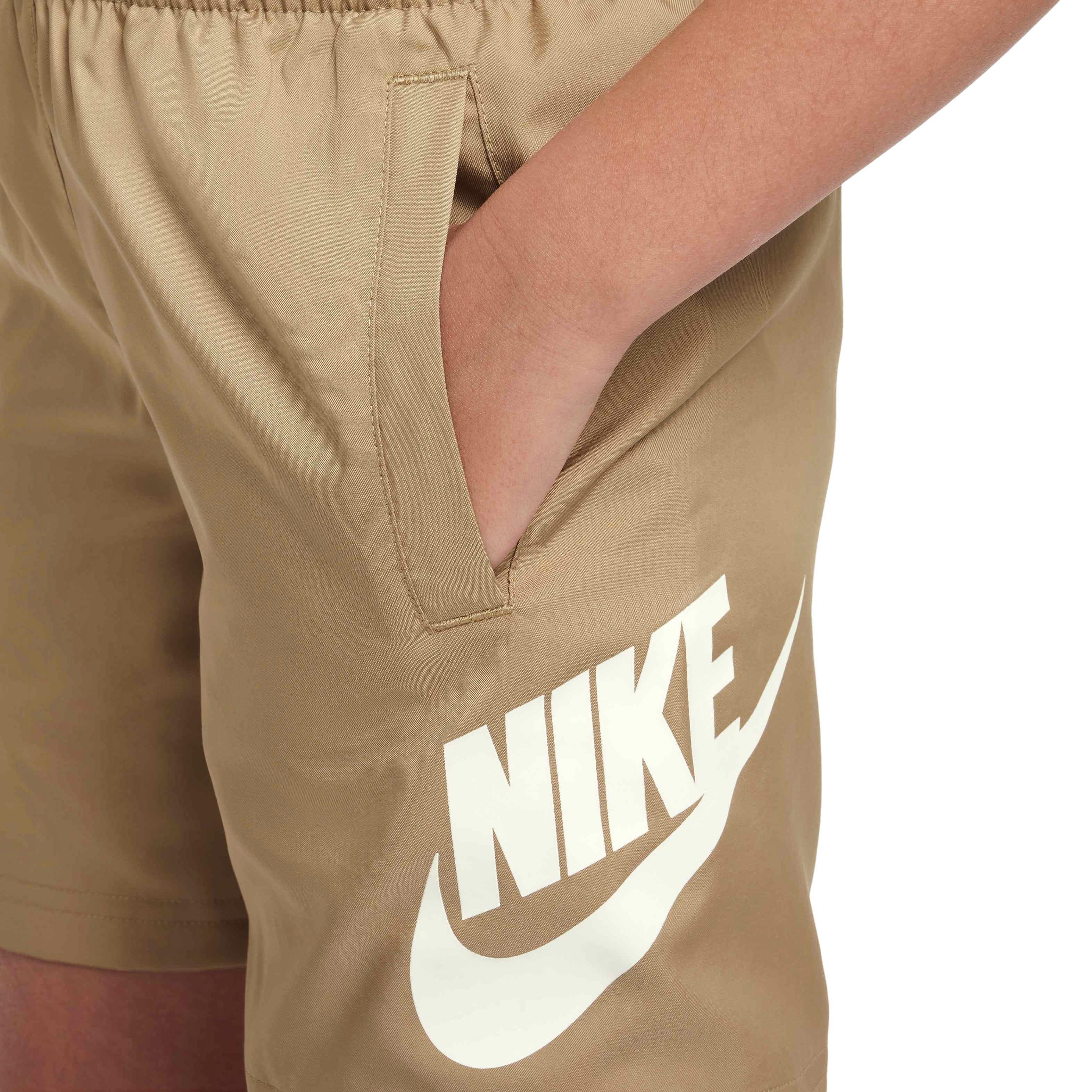 Nike Big Kids' Sportswear Club ​Woven​ 6"​ Shorts - BROWN Thumbnail View 6