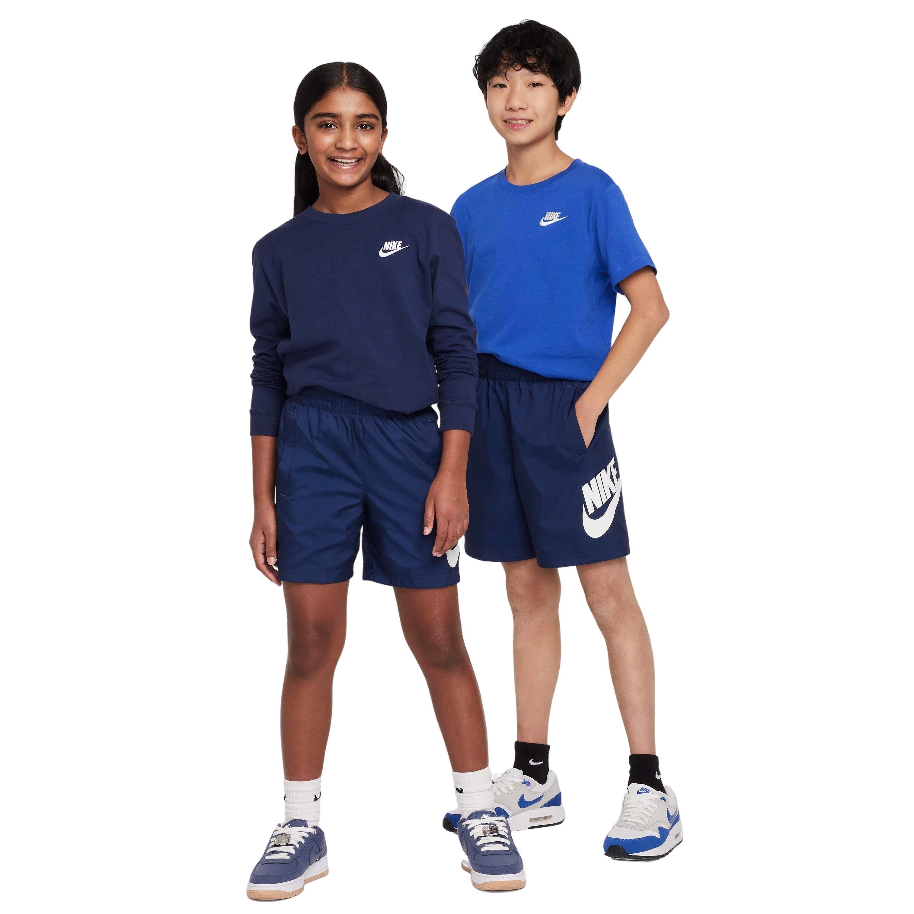 Nike Big Kids' Sportswear Club ​Woven​ 6"​ Shorts - NAVY Thumbnail View 8