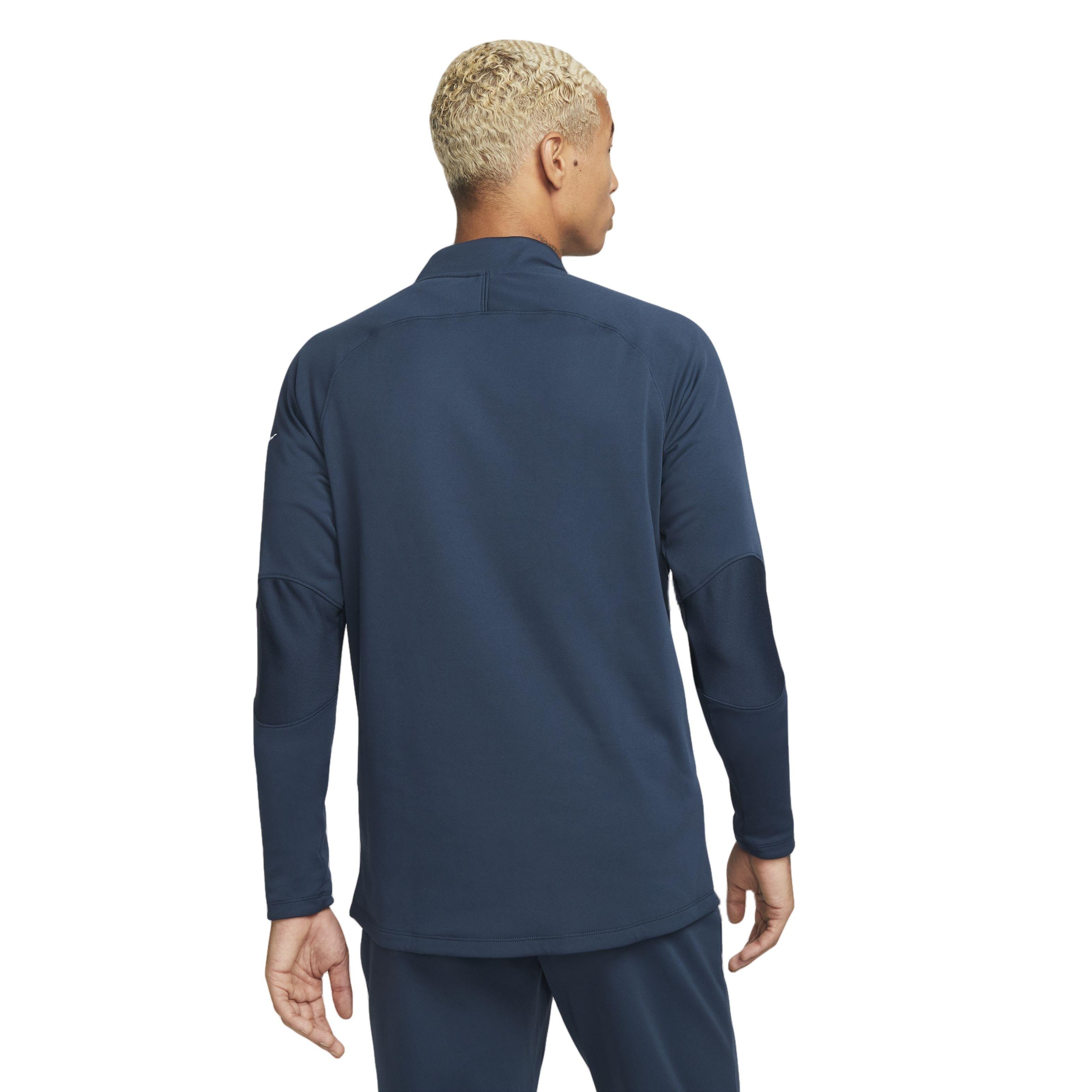 Nike Men's Therma-FIT Academy Winter Warrior Soccer Drill Top - BLUE Thumbnail View 2