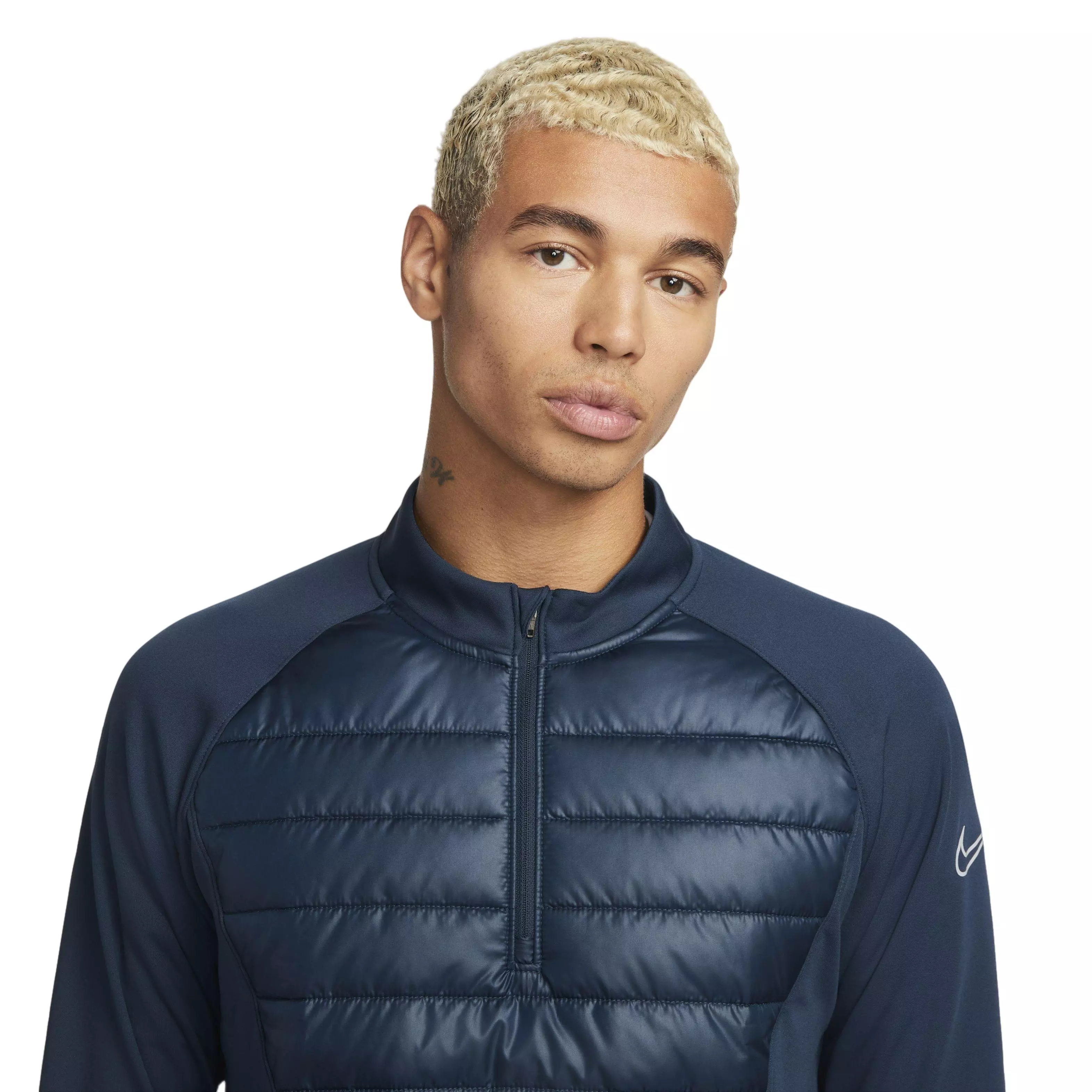 Nike Men's Therma-FIT Academy Winter Warrior Soccer Drill Top - BLUE