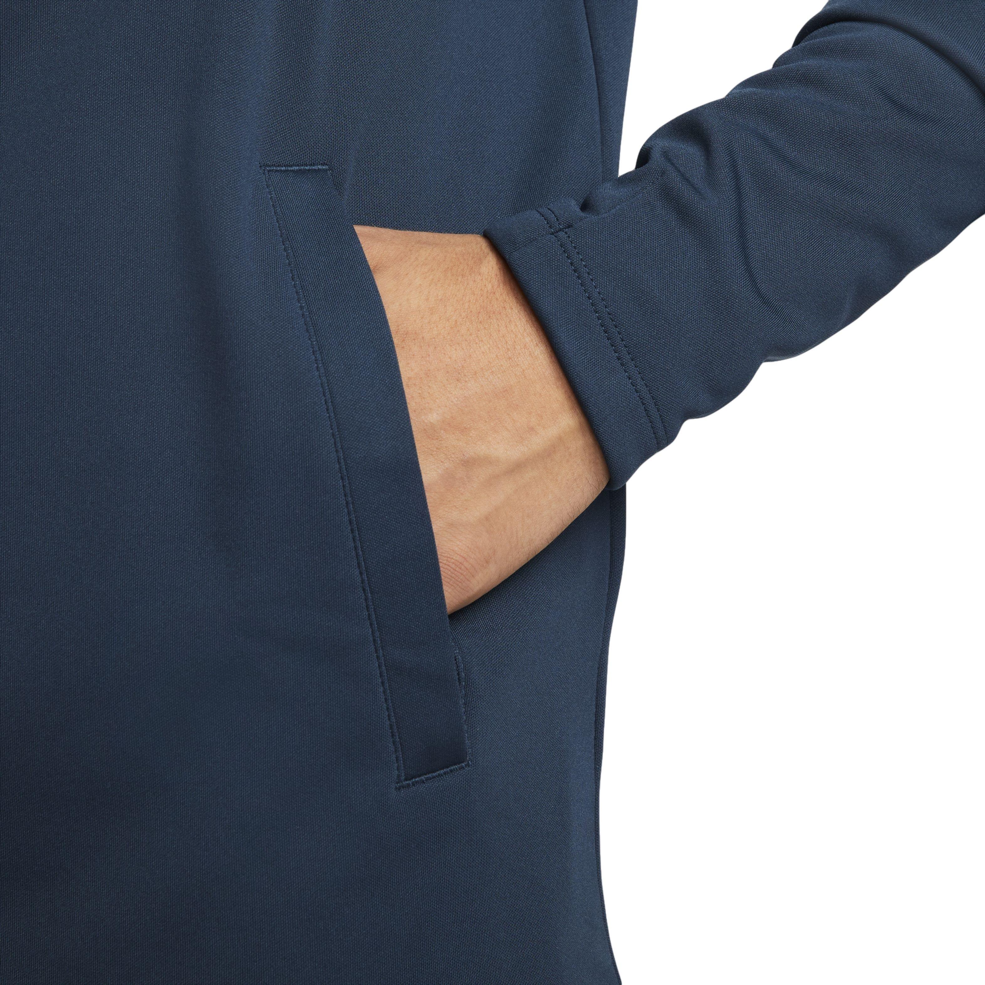 Nike Men's Therma-FIT Academy Winter Warrior Soccer Drill Top - BLUE Thumbnail View 4