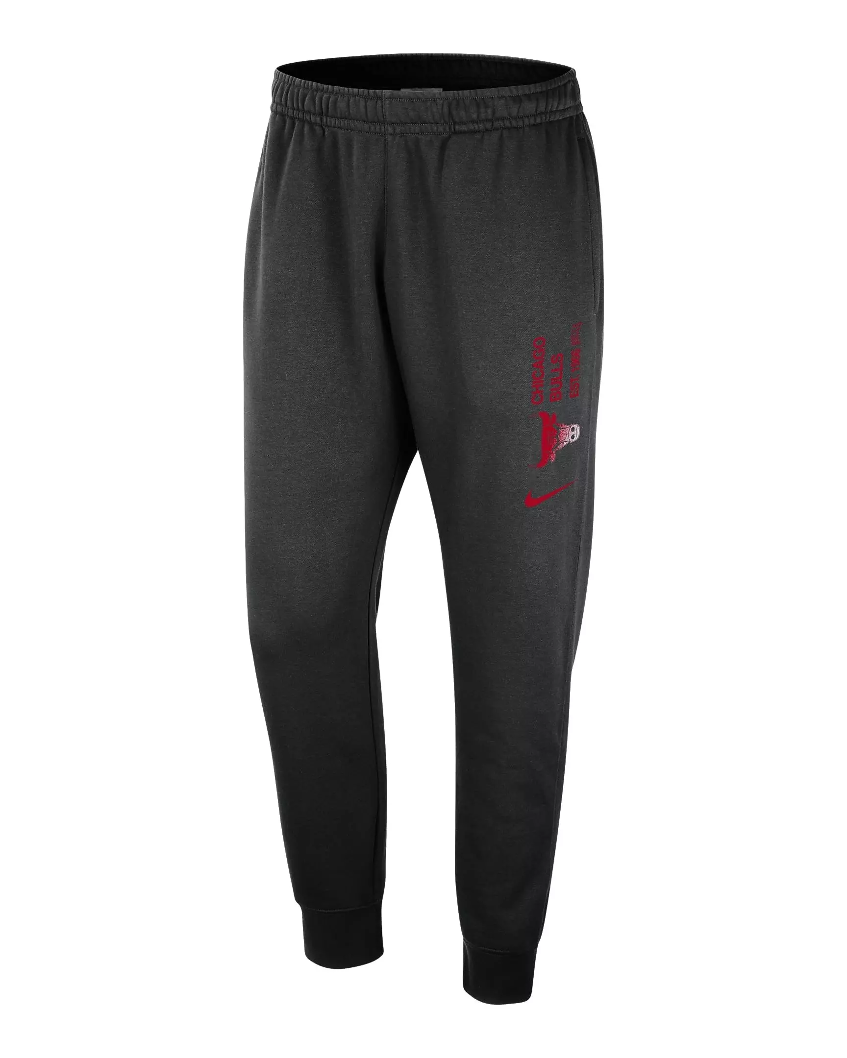 Nike Men's NBA Chicago Bulls Club Courtside Joggers -Black - BLACK