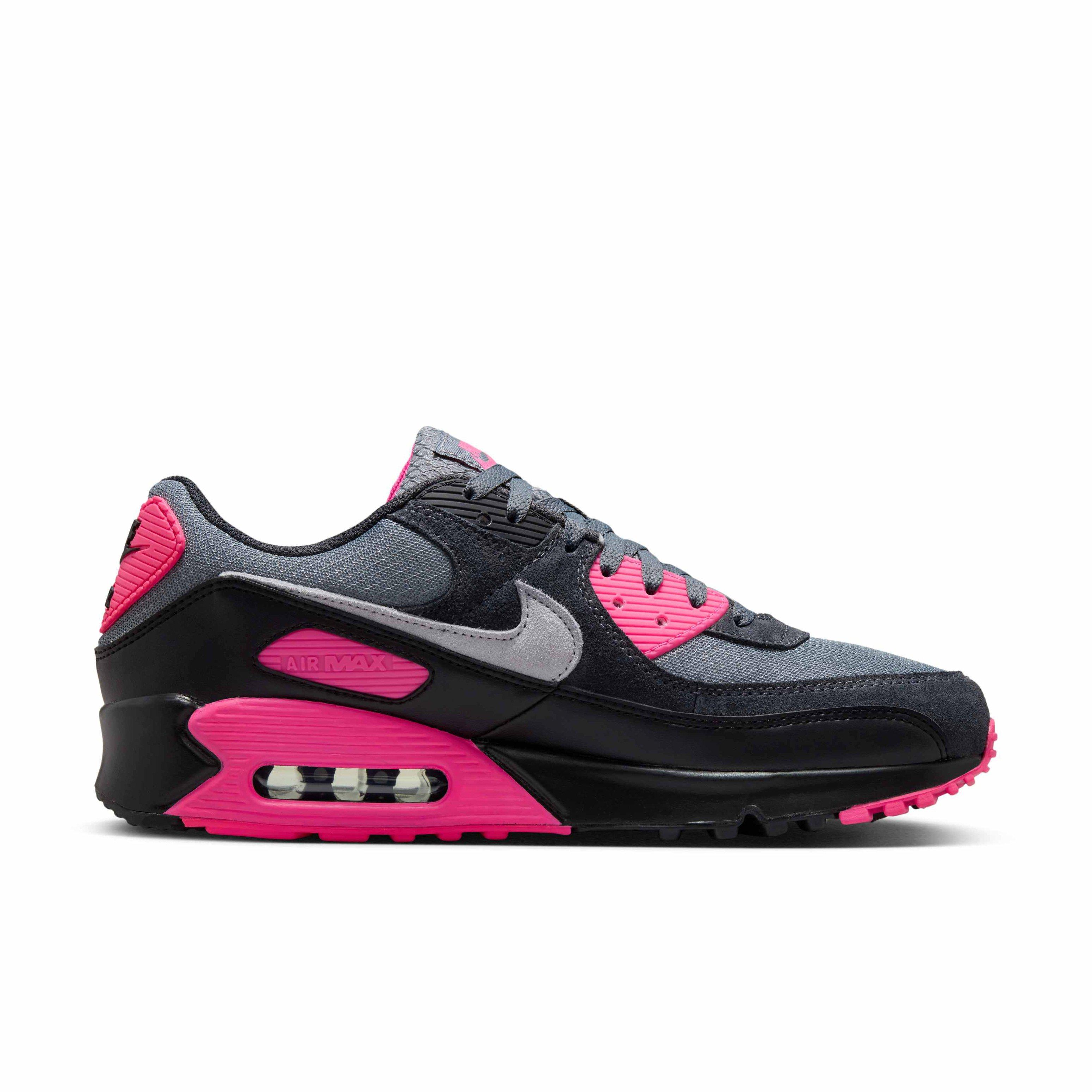 Nike Air Max 90 "Cool Grey/Hyper Pink/Black/Wolf Grey" Men's Shoe - GREY/PINK/BLACK/GREY