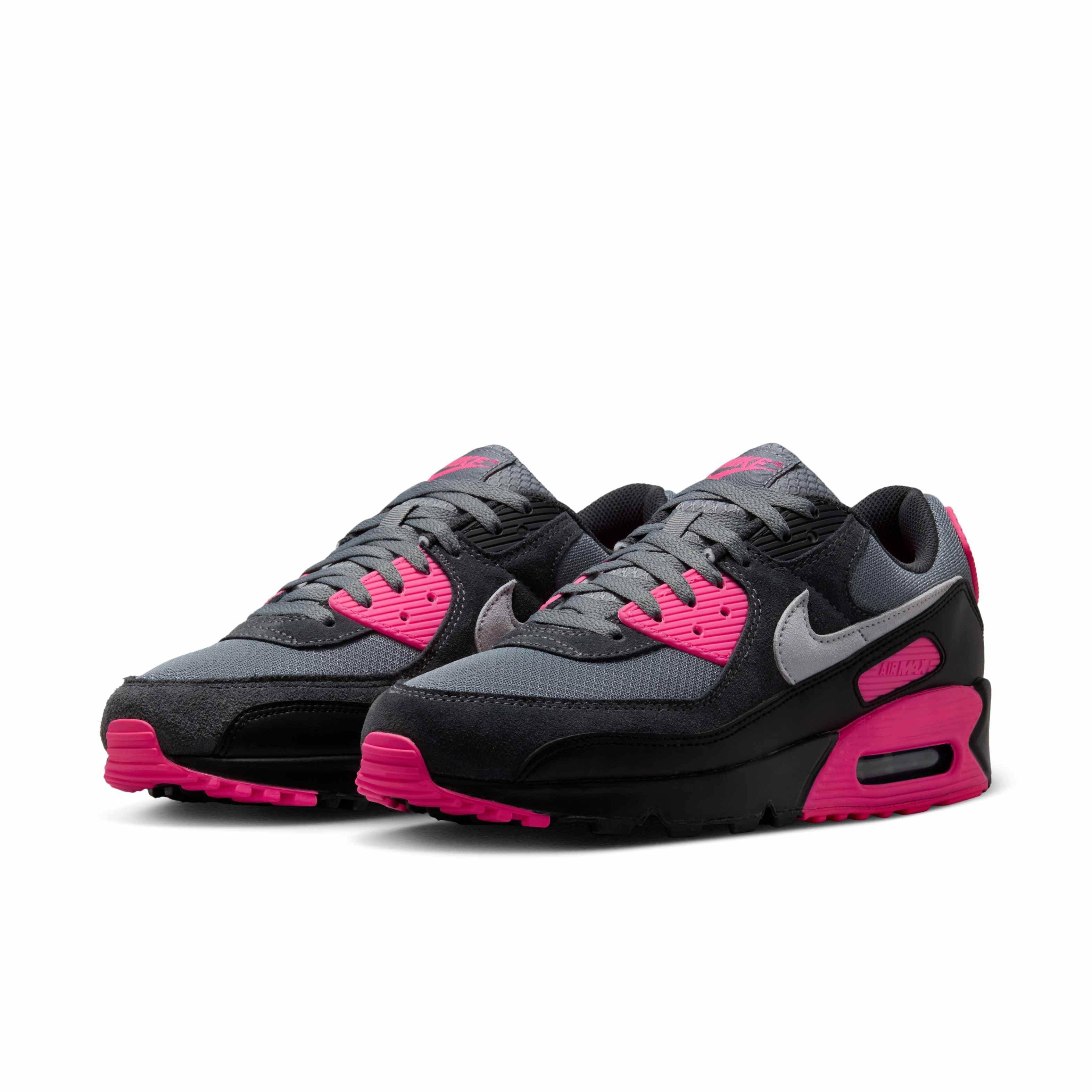 Nike Air Max 90 Men's "Cool Grey/Hyper Pink/Black/Wolf Grey" Shoe