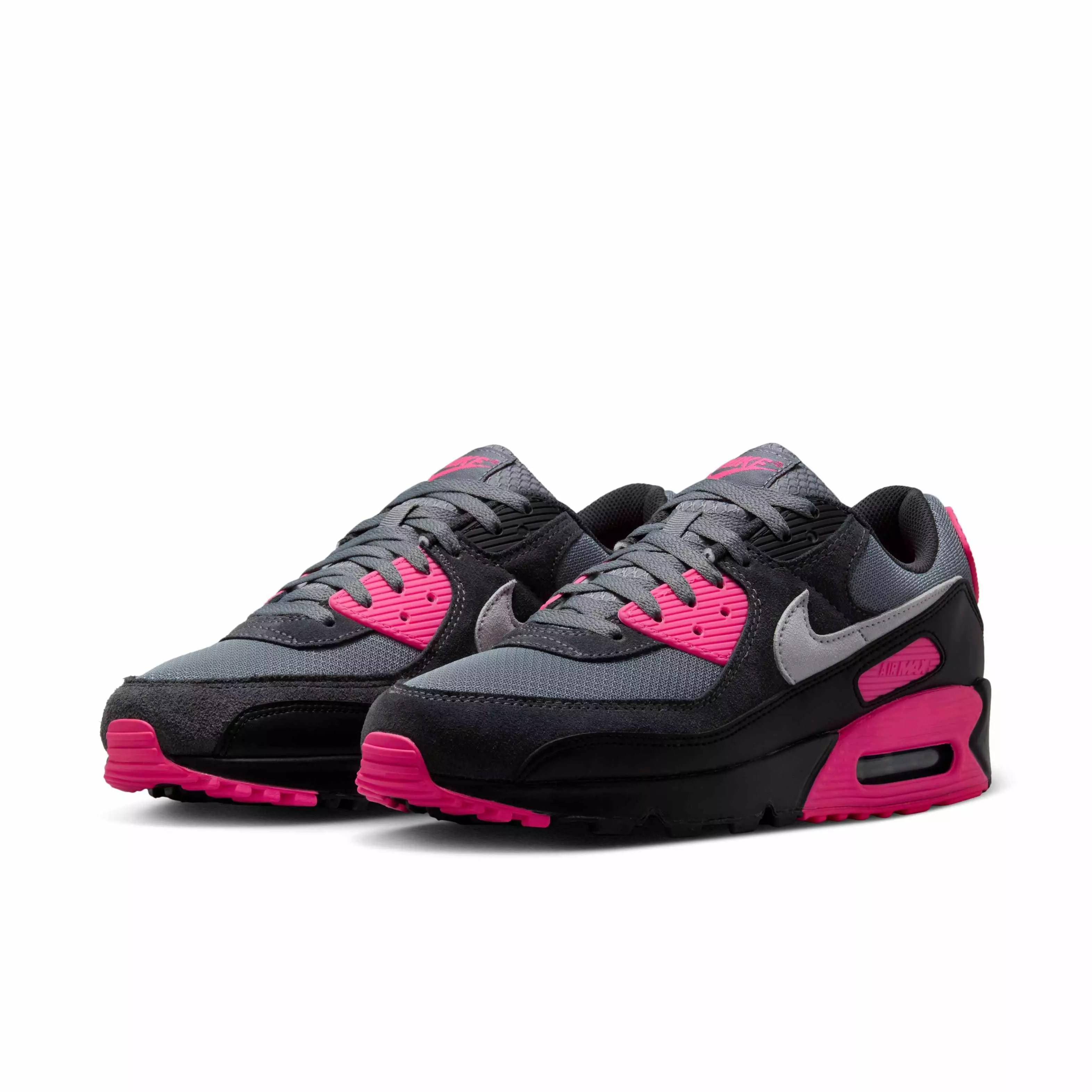 Nike Air Max 90 "Cool Grey/Hyper Pink/Black/Wolf Grey" Men's Shoe - GREY/PINK/BLACK/GREY