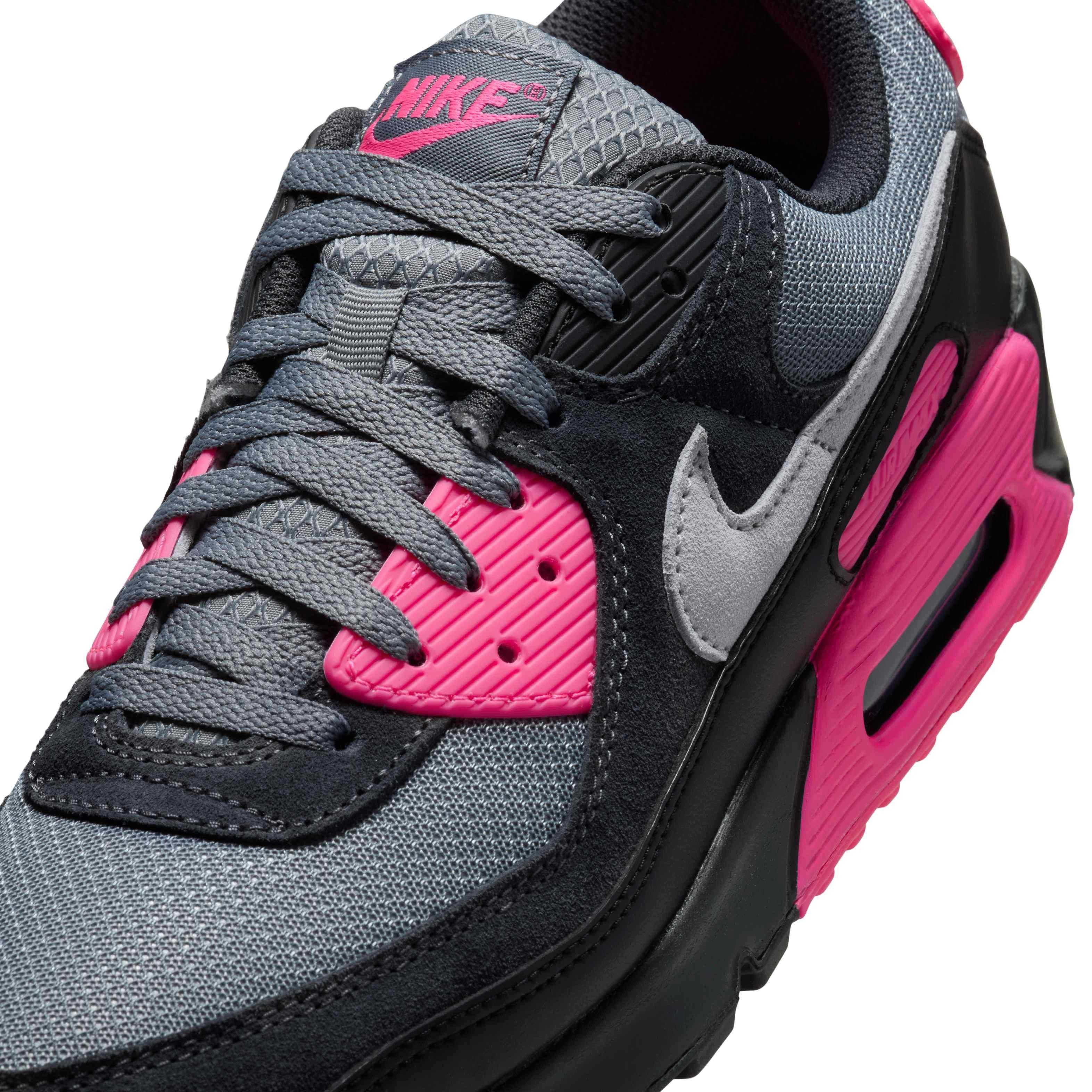 Nike Air Max 90 Men's "Cool Grey/Hyper Pink/Black/Wolf Grey" Shoe