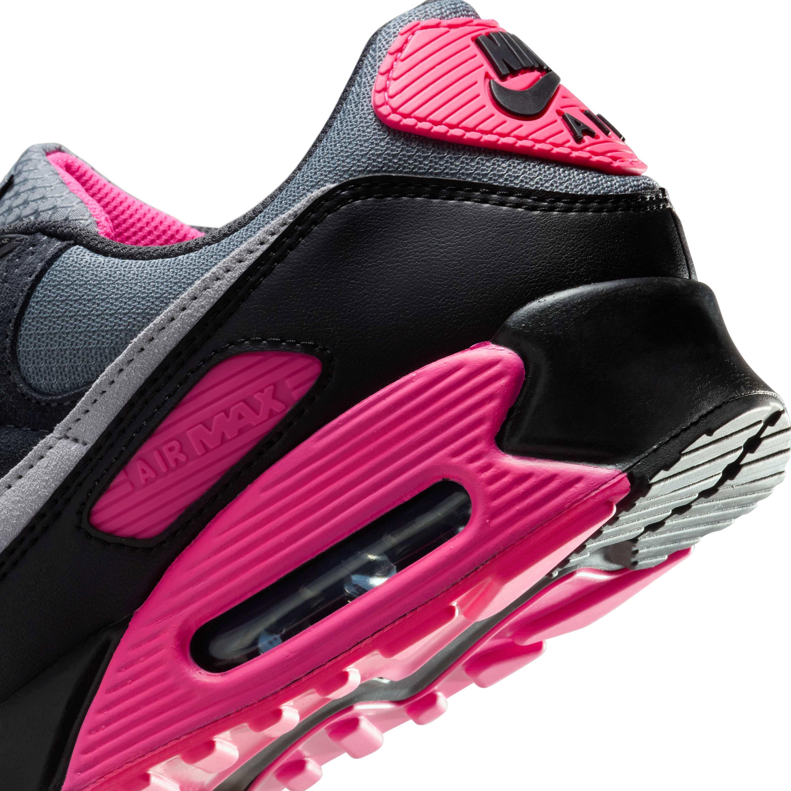 Nike Air Max 90 Men's "Cool Grey/Hyper Pink/Black/Wolf Grey" Shoe