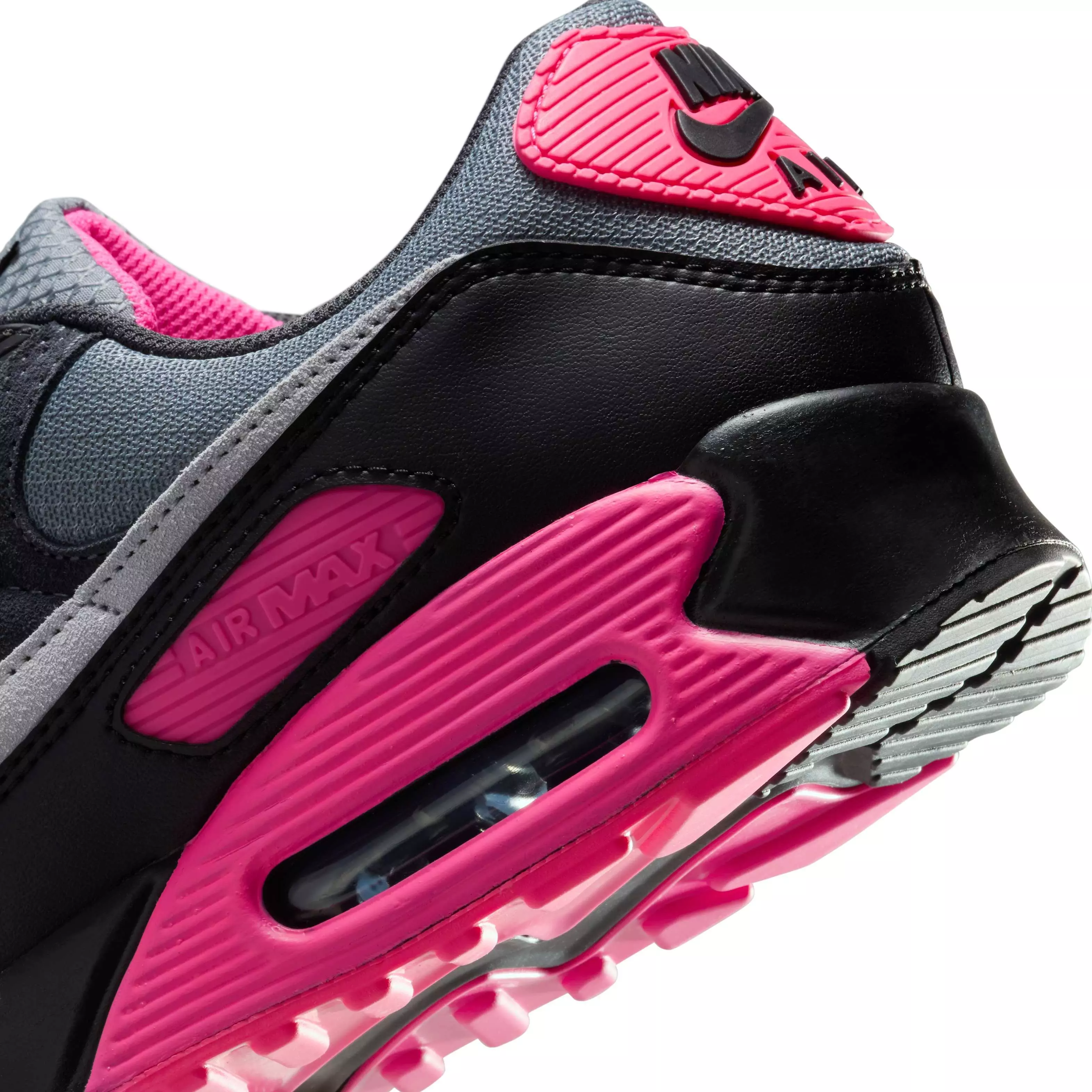 Nike Air Max 90 "Cool Grey/Hyper Pink/Black/Wolf Grey" Men's Shoe - GREY/PINK/BLACK/GREY
