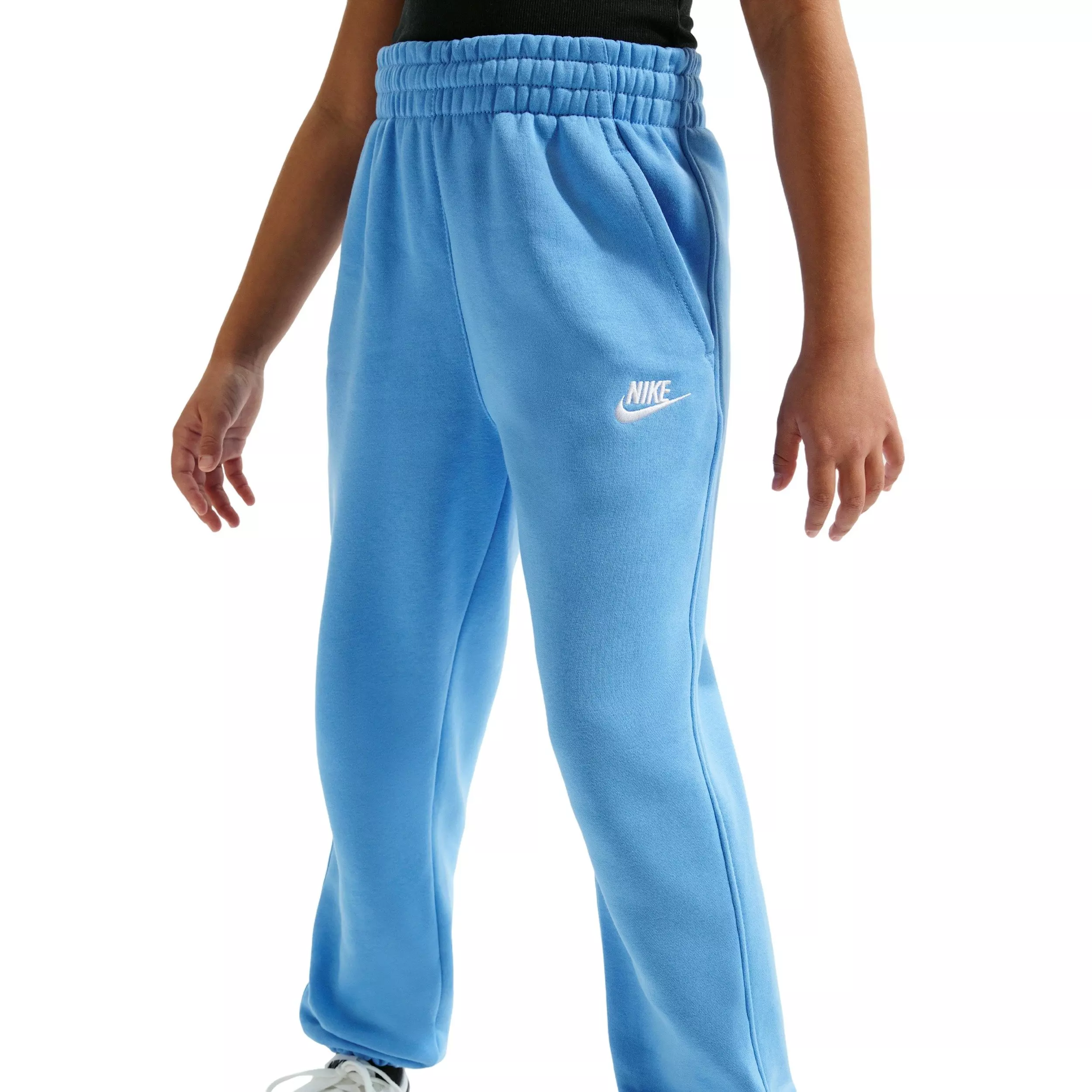 Nike Big Girls' Sportswear Club Fleece Loose Trousers - Blue - BLUE