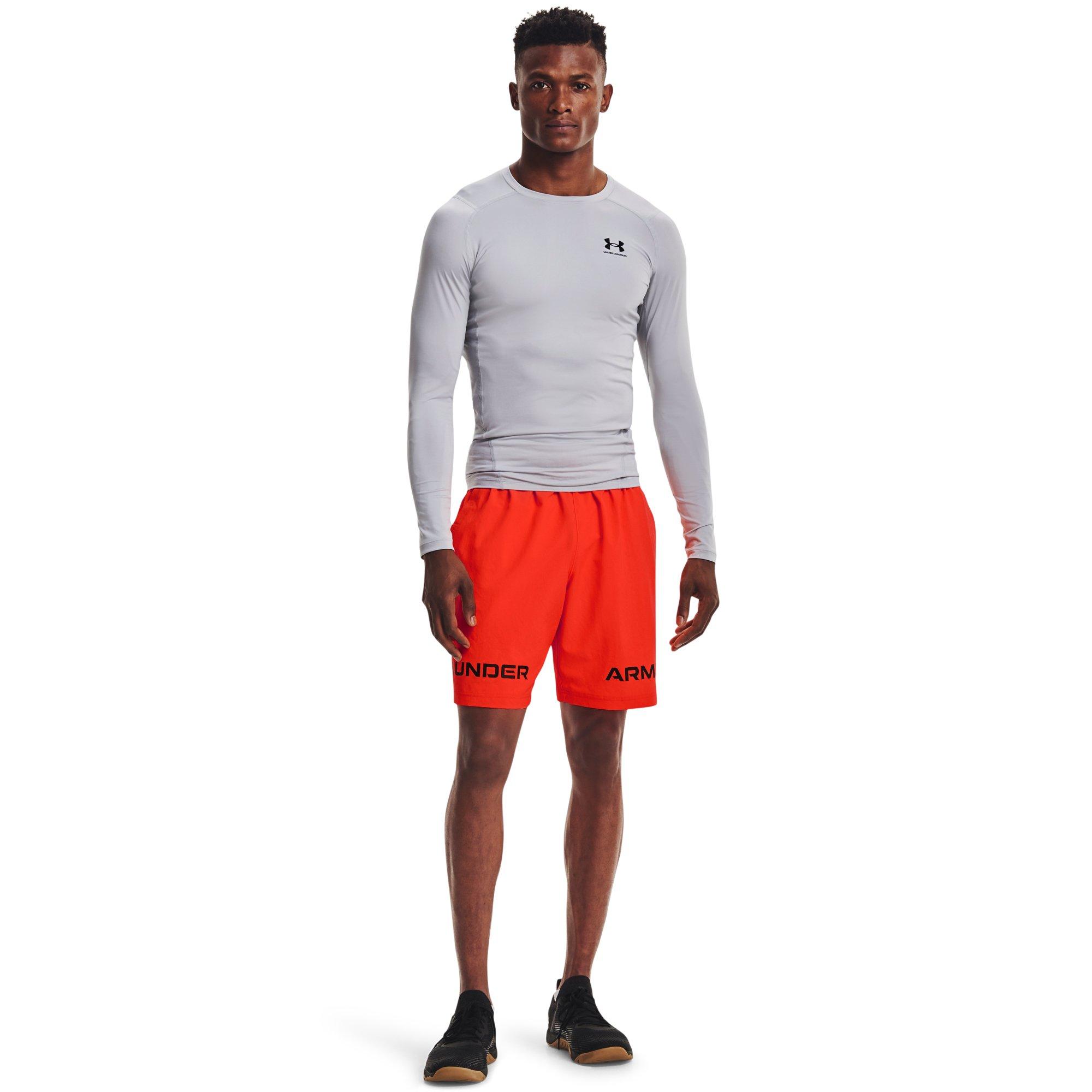 Under Armour Men's HeatGear Armour Long Sleeve Top - GREY/BLACK Thumbnail View 3