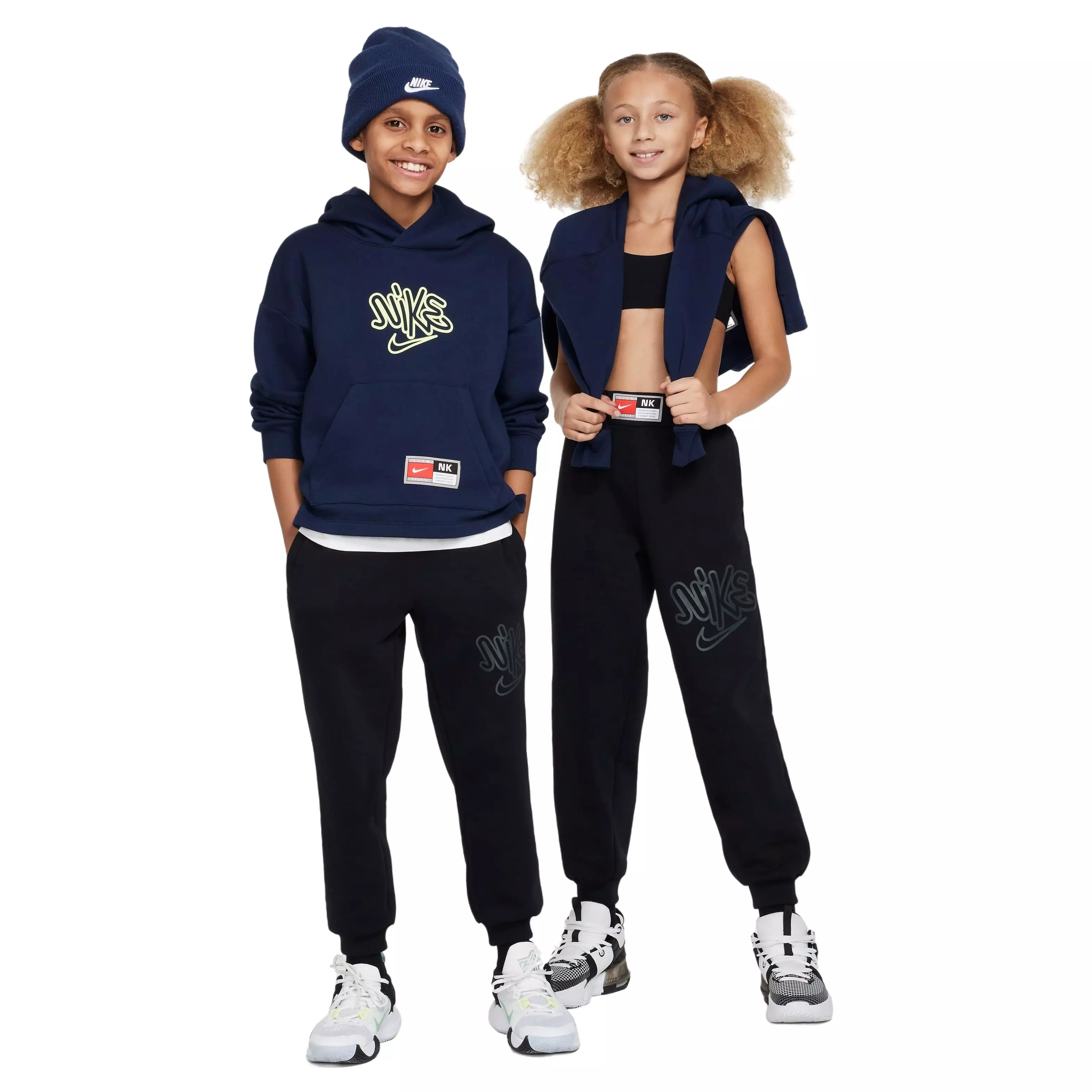 Nike Big Kids' Culture of Basketball Fleece Basketball Pants - BLACK