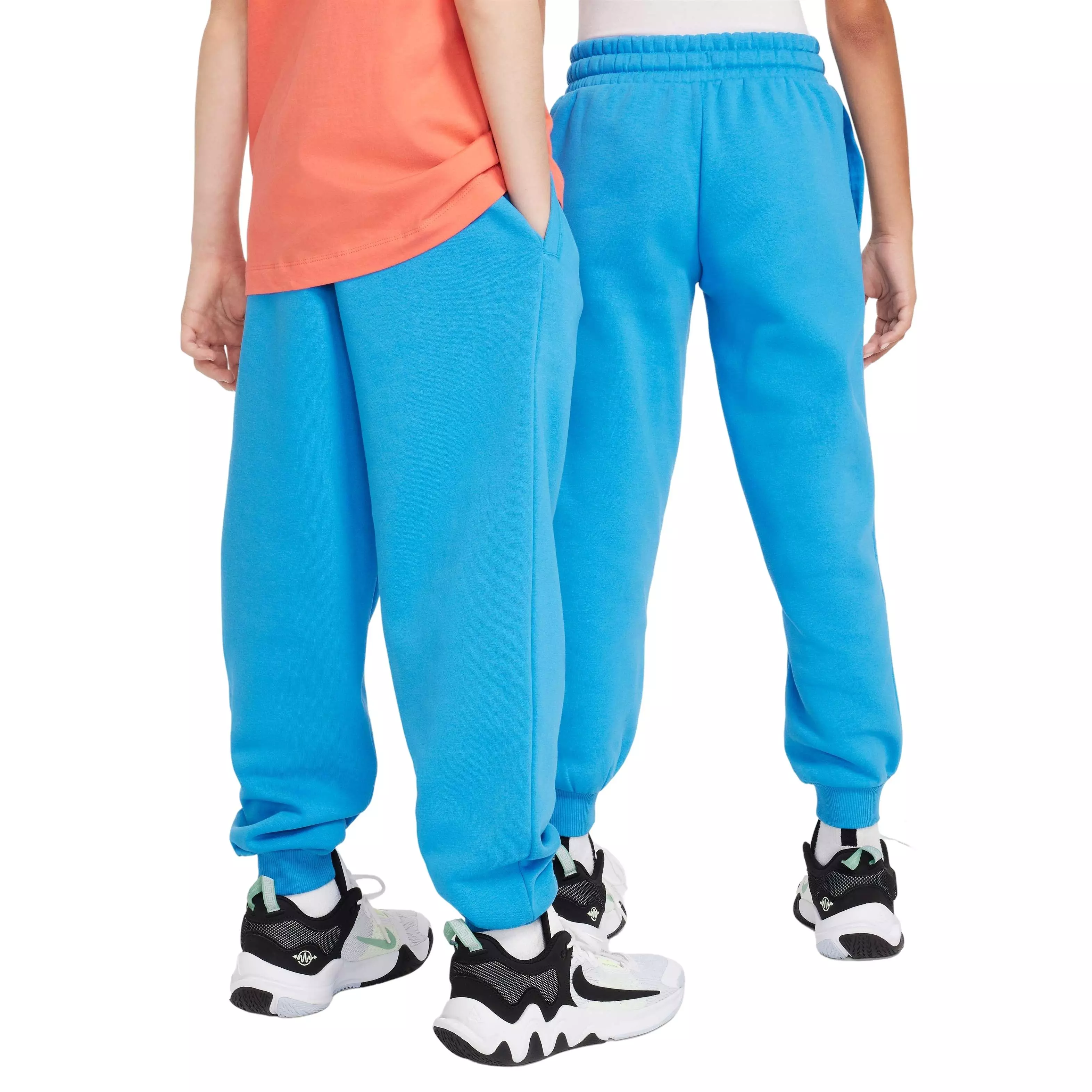 Nike Big Kids' Culture of Basketball Fleece Basketball Pants - BLUE