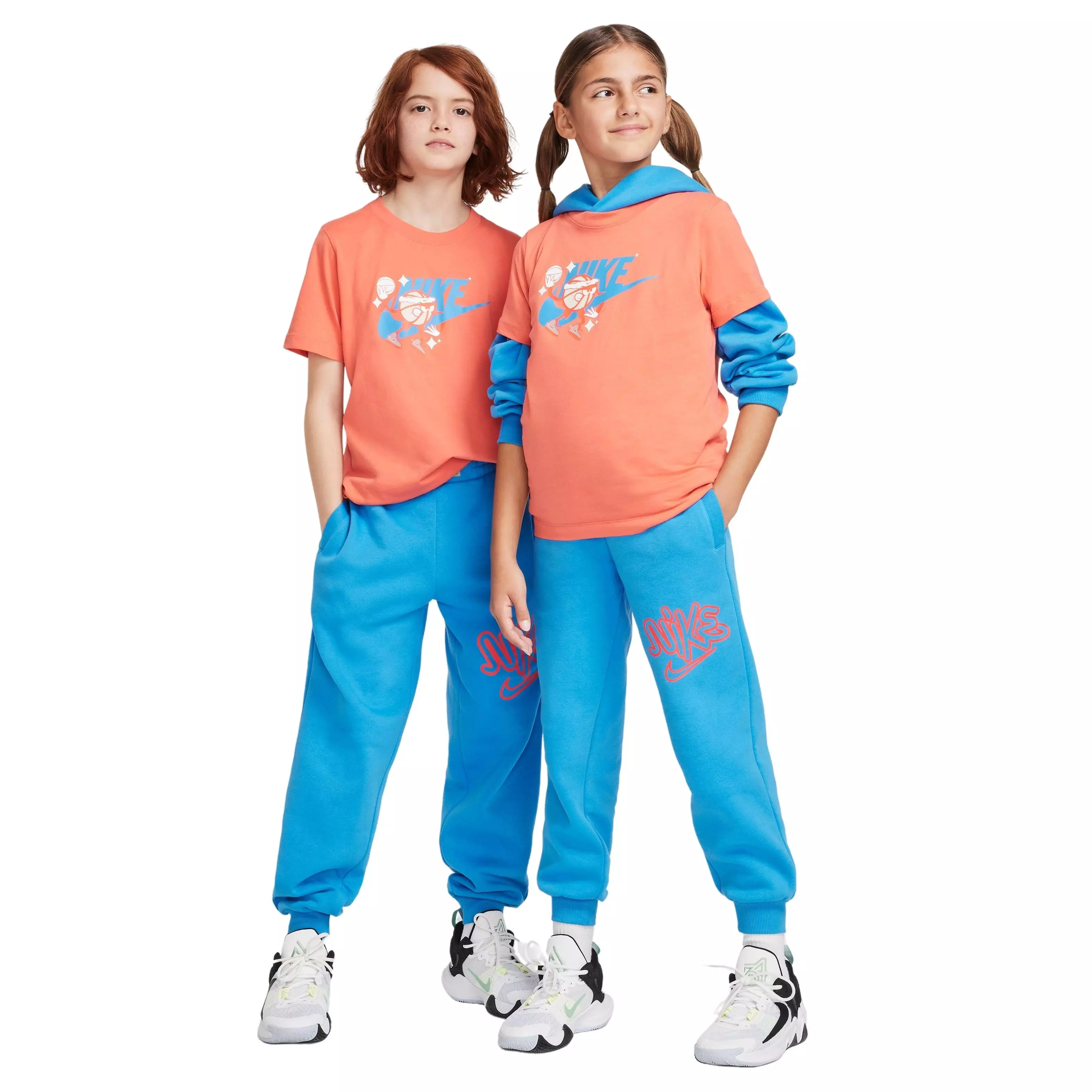 Nike Big Kids' Culture of Basketball Fleece Basketball Pants - BLUE