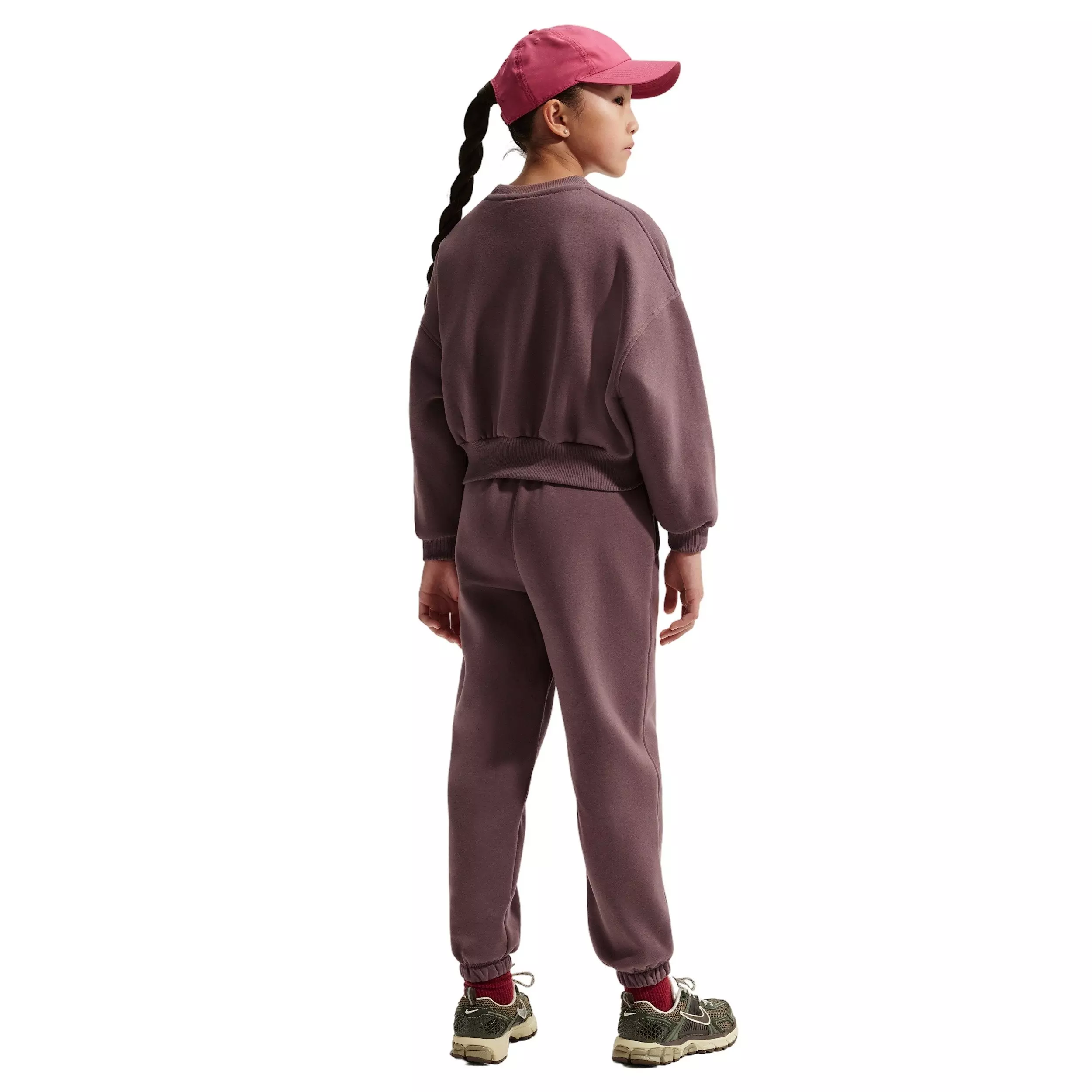 Nike Big Girls' Sportswear Club Fleece Loose Trousers -Tattoo Purple - TATTOO PURPLE