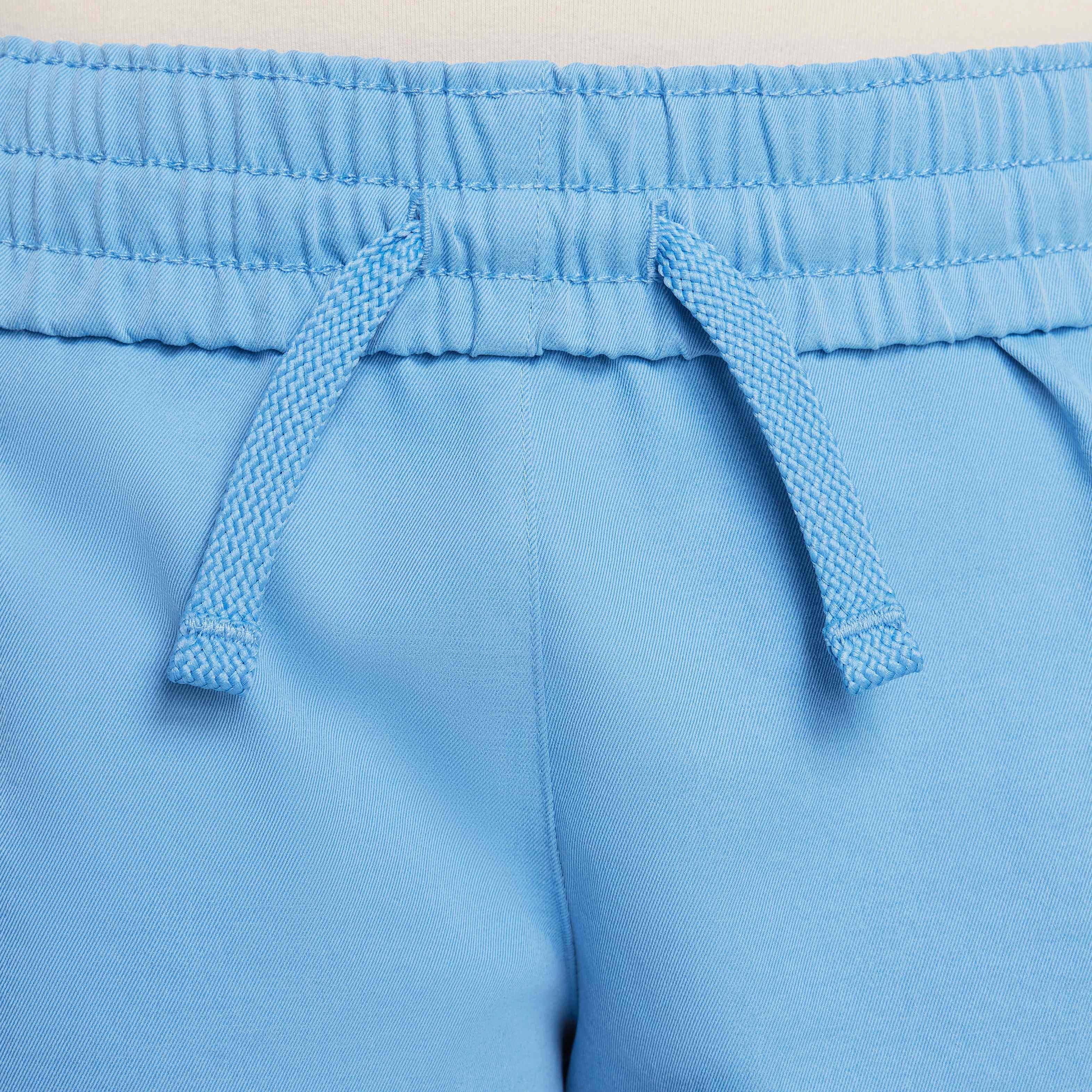 Nike Big Girls' Sportswear Woven Cargo Shorts - BLUE Thumbnail View 4
