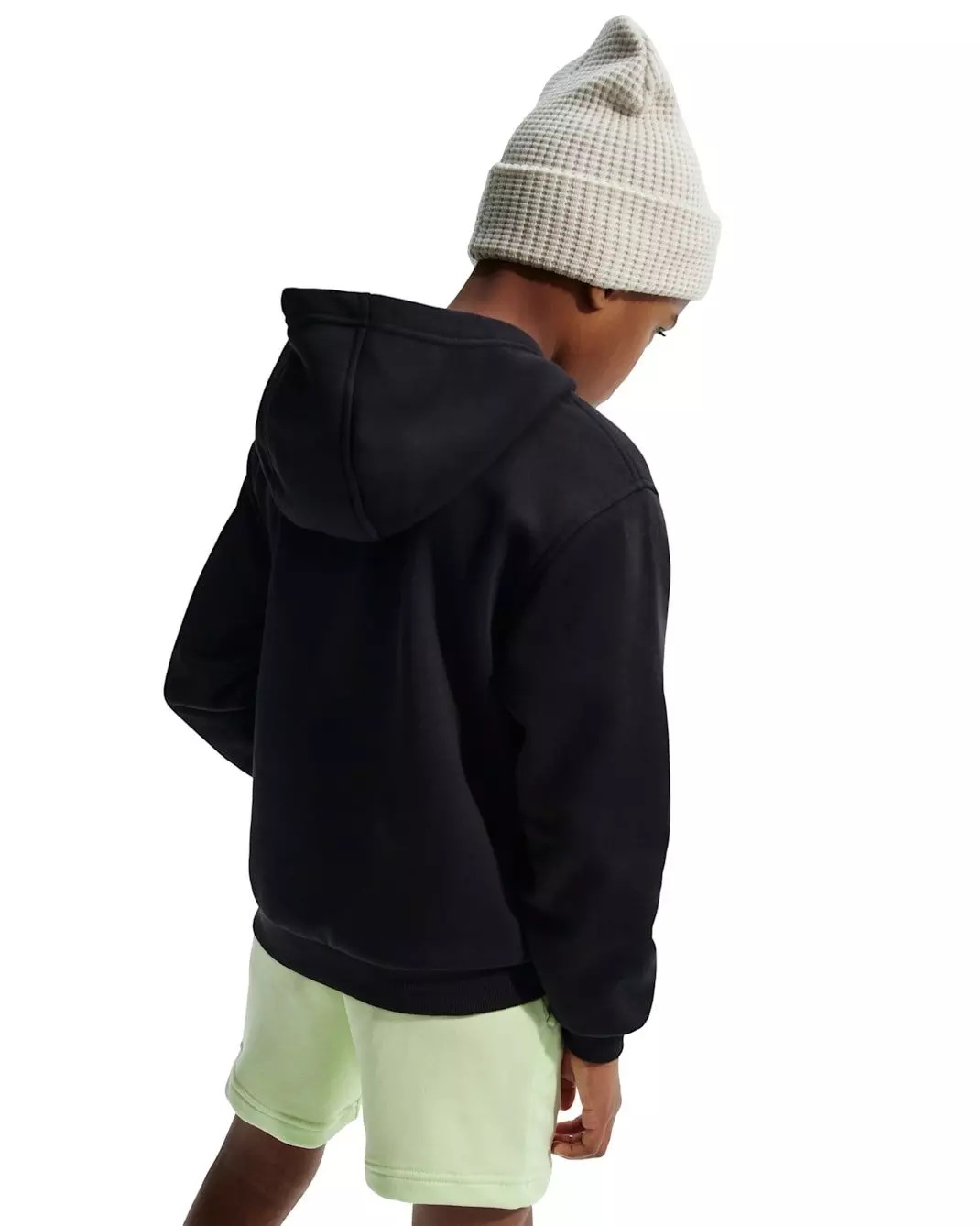 Nike Big Kids' Sportswear Club Fleece Pullover Hoodie - Black - BLACK