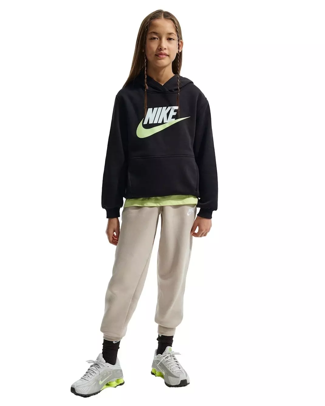 Nike Big Kids' Sportswear Club Fleece Hoodie - Black - BLACK
