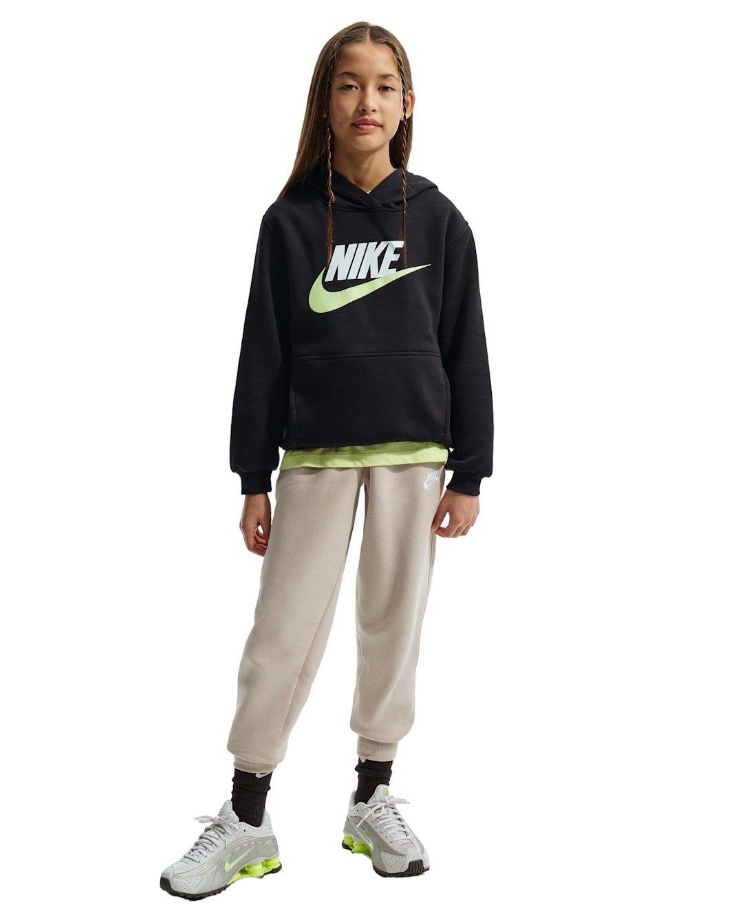 Nike Sportswear Club Fleece Big Kids' Black Pullover Hoodie