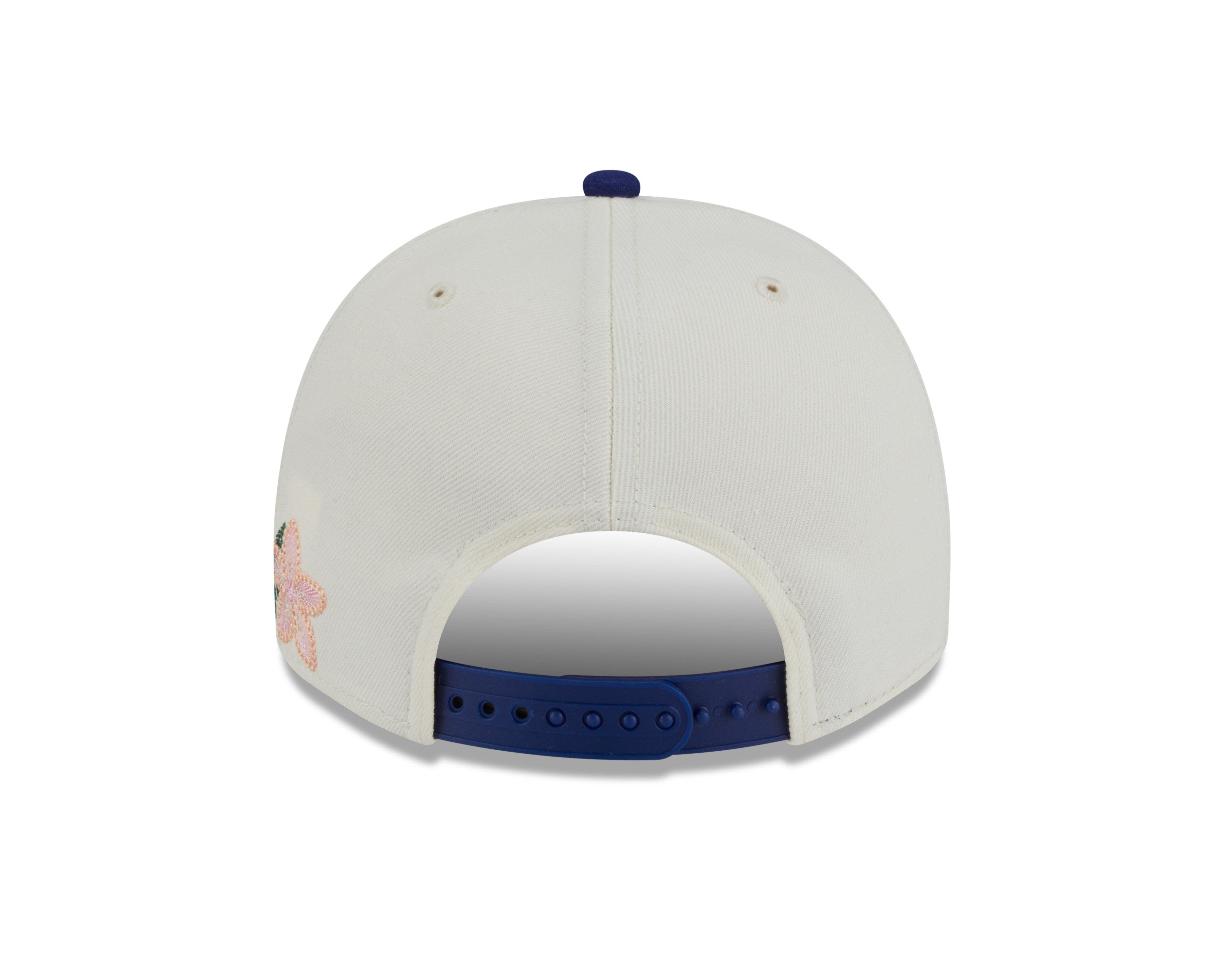 Men's New Era Los Angeles Dodgers 9FIFTY A Frame Florals Snapback Hat-Off White/Black