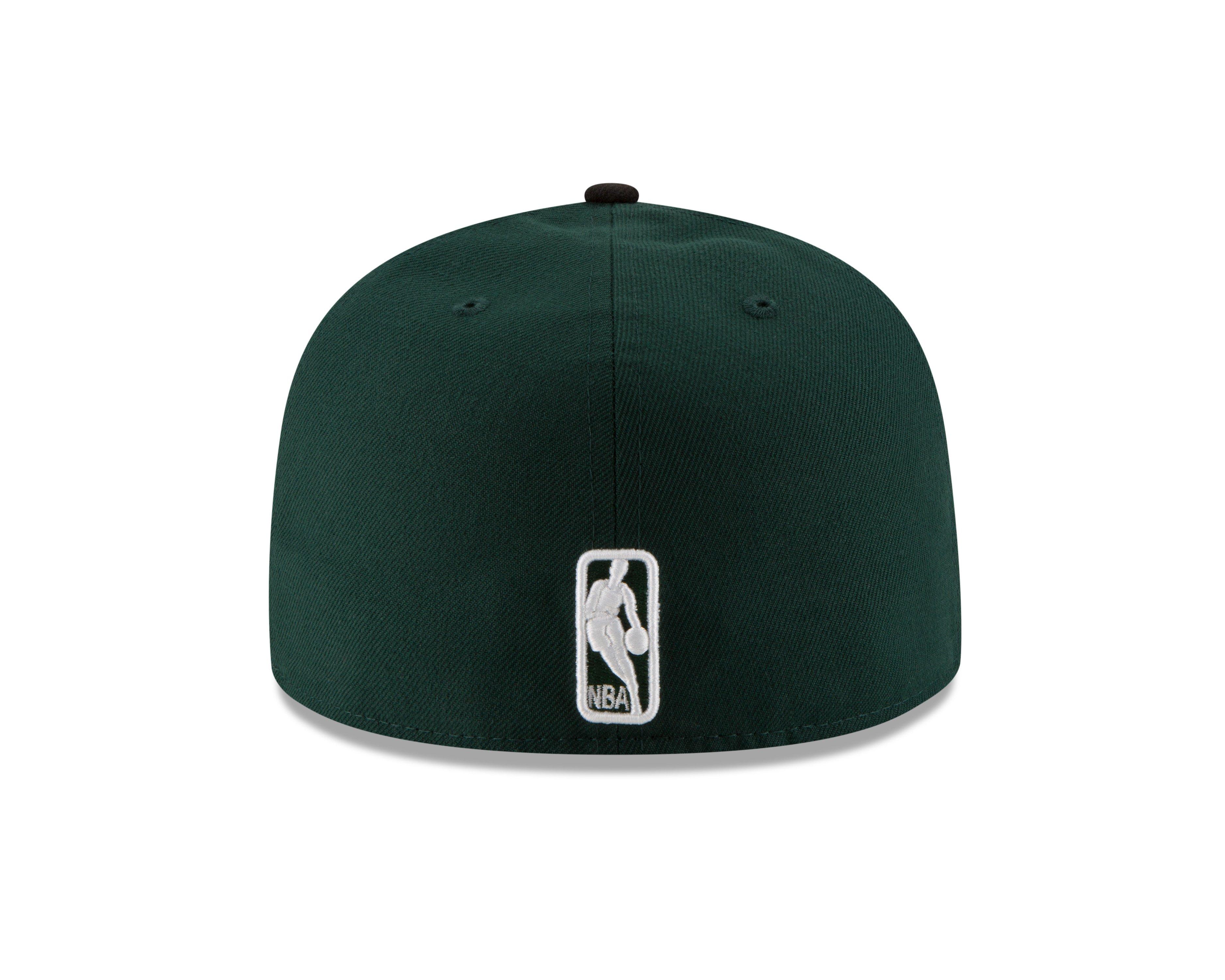New Era Milwaukee Bucks '24 2-Tone 59FIFTY Fitted Hat-Green/Black - BLACK/GREEN Thumbnail View 3