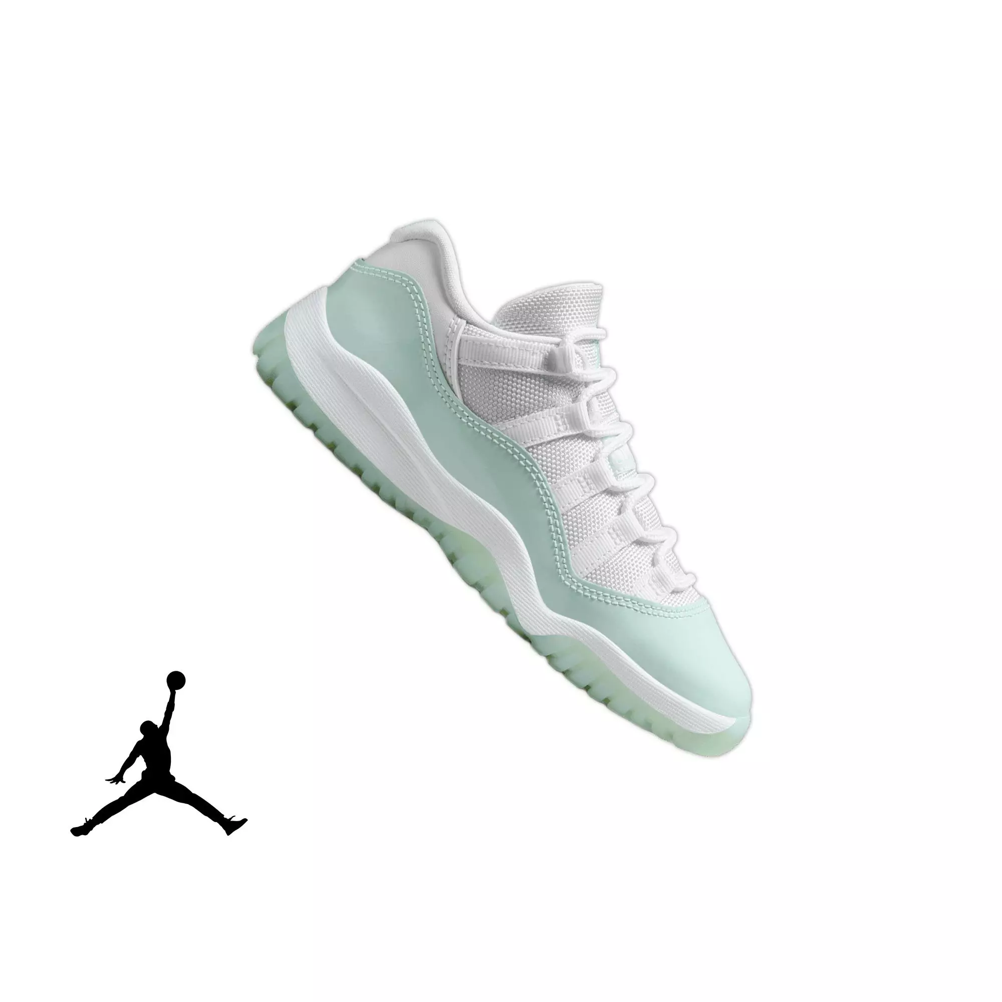Jordan 11 Retro Low “Igloo” Preschool Girls' Shoe - WHITE/IGLOO