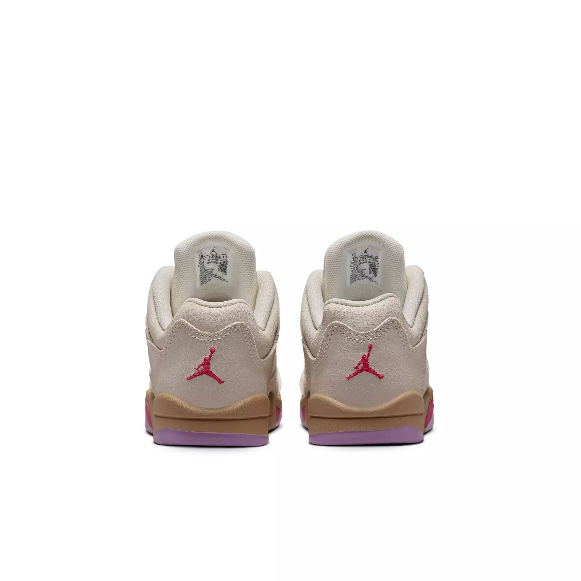 Jordan 5 Retro Low "Peanut Butter Jelly" Preschool Kids' Shoe - PALE IVORY/FUSION RED/DESERT