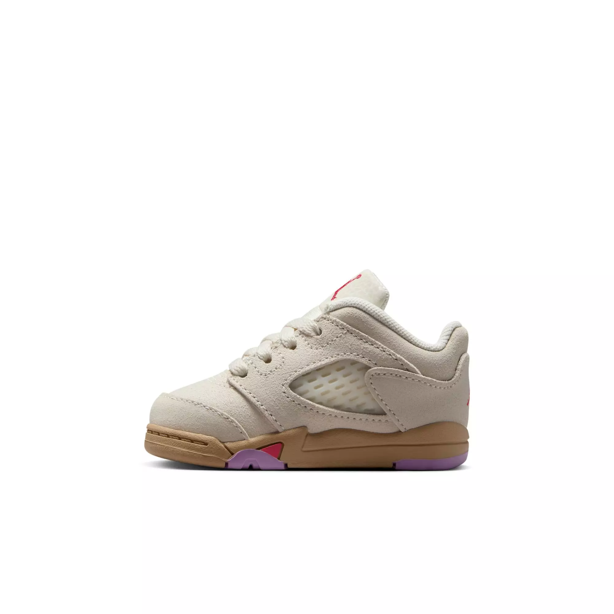 Jordan 5 Retro Low "Peanut Butter Jelly" Toddler Kids' Shoe - PALE IVORY/FUSION RED/DESERT