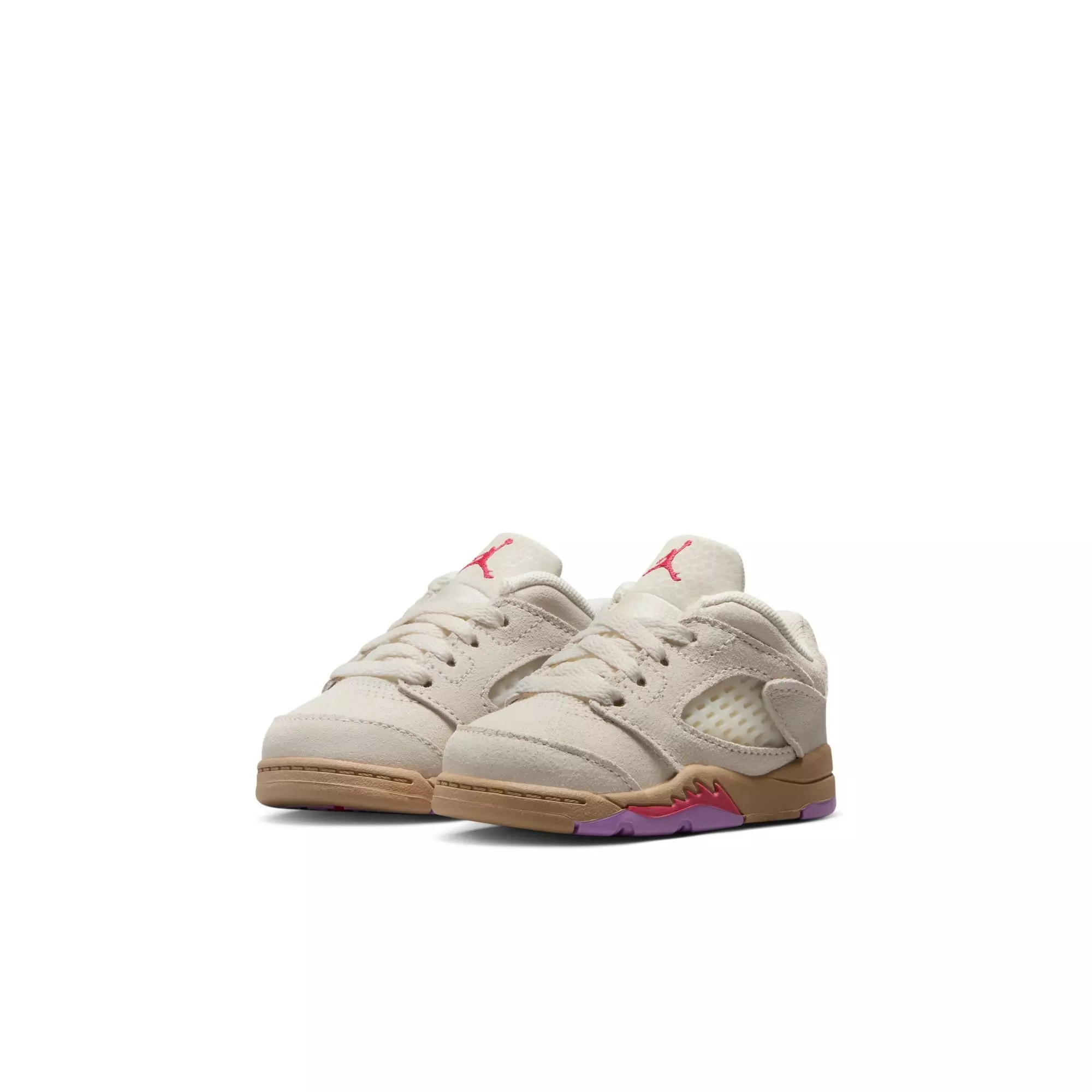 Jordan 5 Retro Low "Peanut Butter Jelly" Toddler Kids' Shoe - PALE IVORY/FUSION RED/DESERT