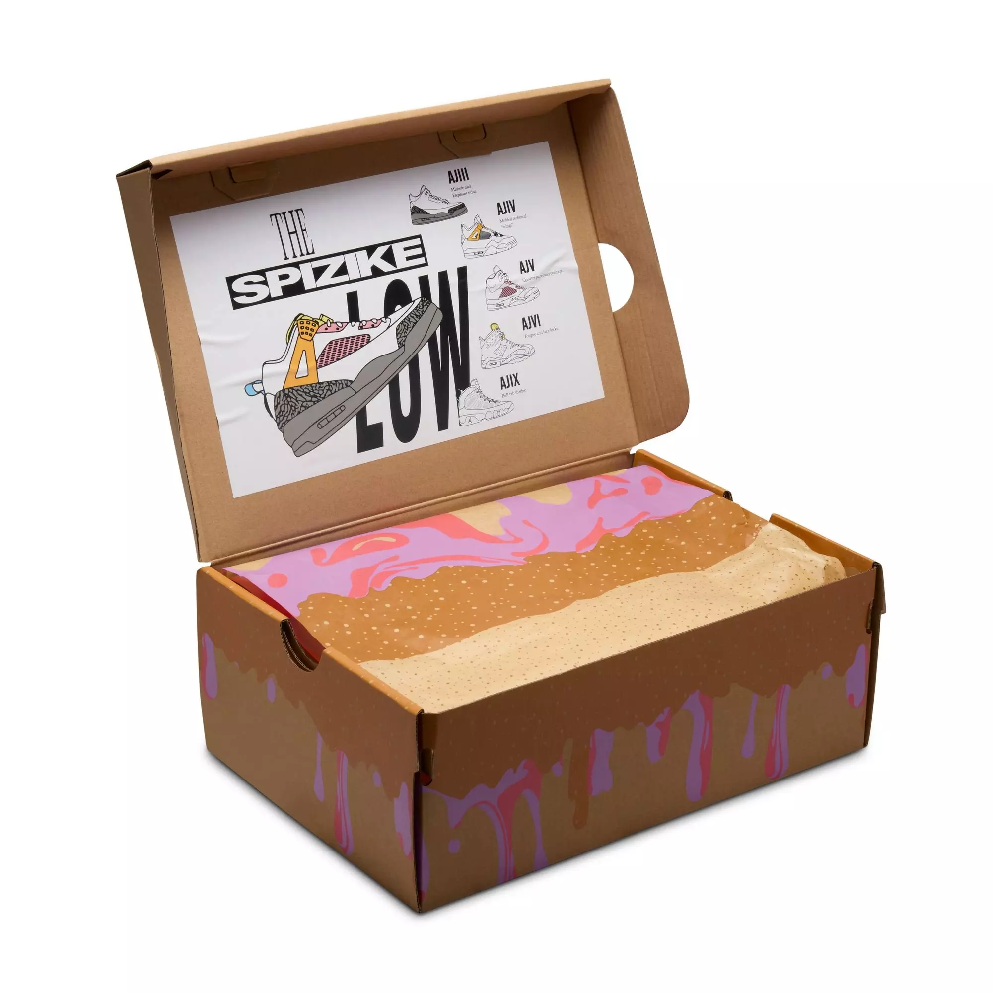 Jordan Spizike Low "Pale Ivory/Fusion Red/Rush Fuchsia" Grade School Girls' Shoe - WHITE/PINK/PURPLE