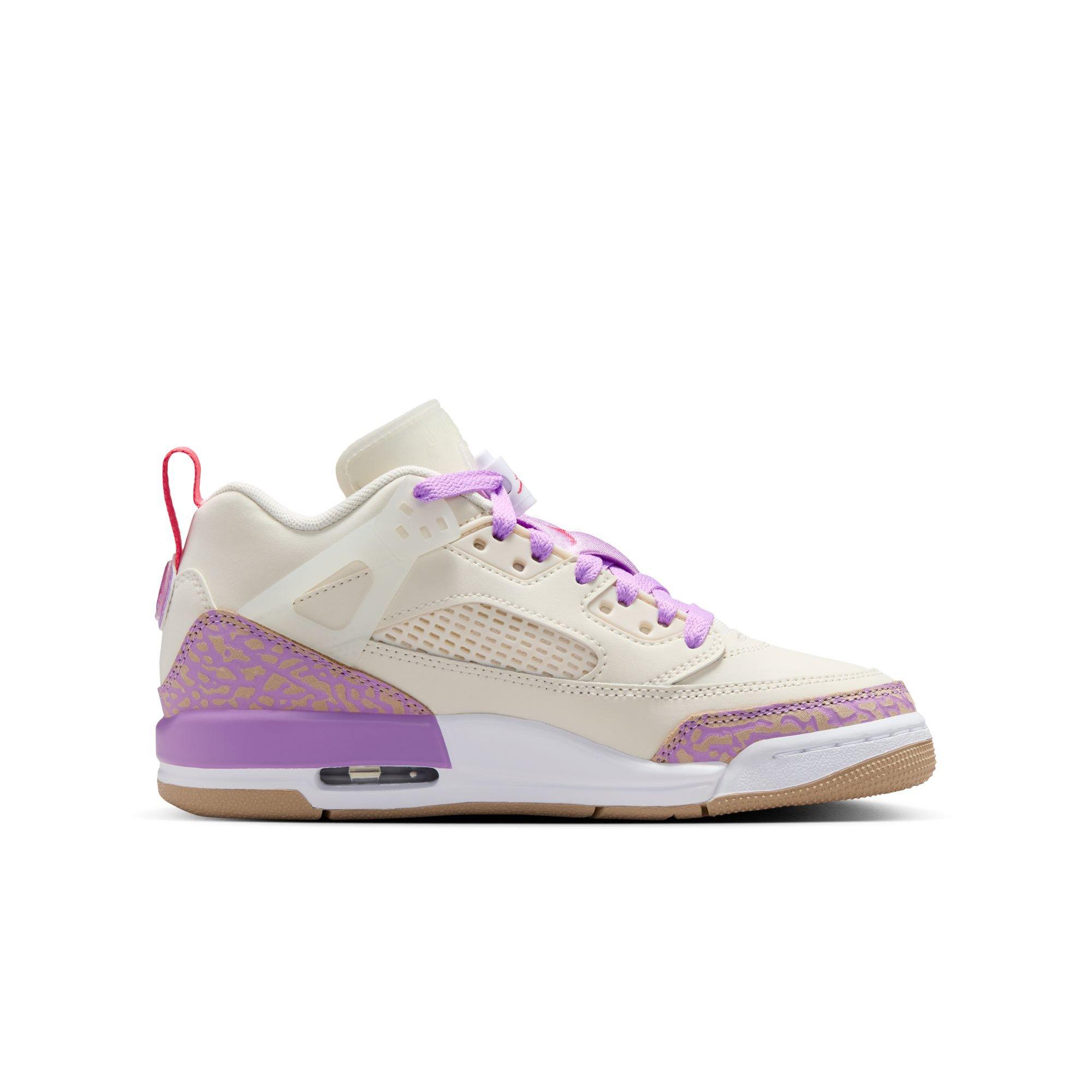 Jordan Spizike Low Grade School Girls' "Pale Ivory/Fusion Red/Rush Fuchsia" Shoe