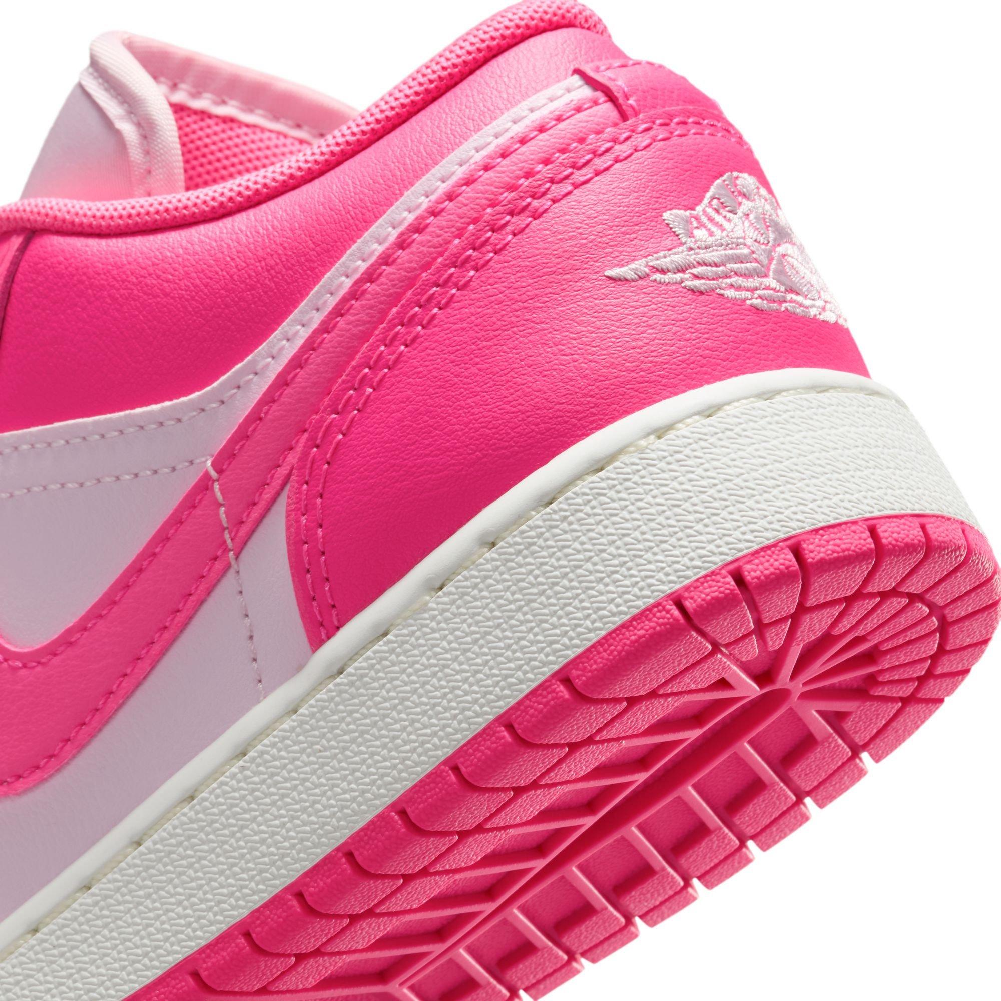 Jordan 1 Low Grade School Girls' "Pink Foam/Hyper Pink/Summit White" Shoe
