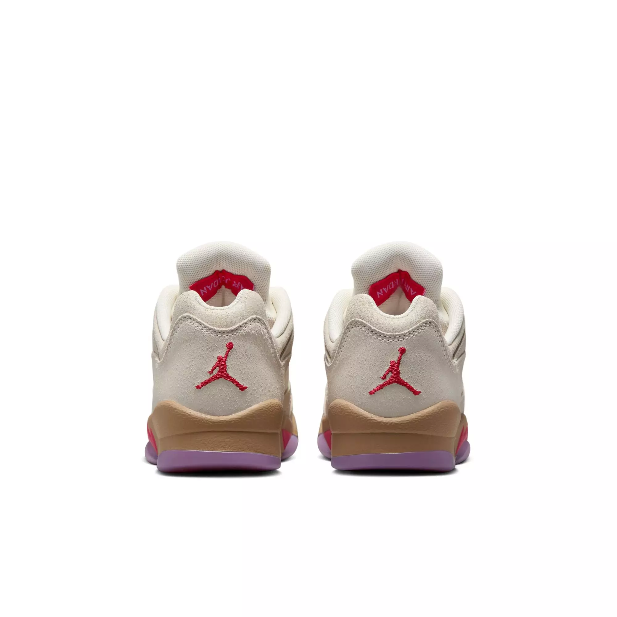 Jordan 5 Retro Low "Peanut Butter Jelly" Grade School Kids' Shoe - PALE IVORY/FUSION RED/DESERT
