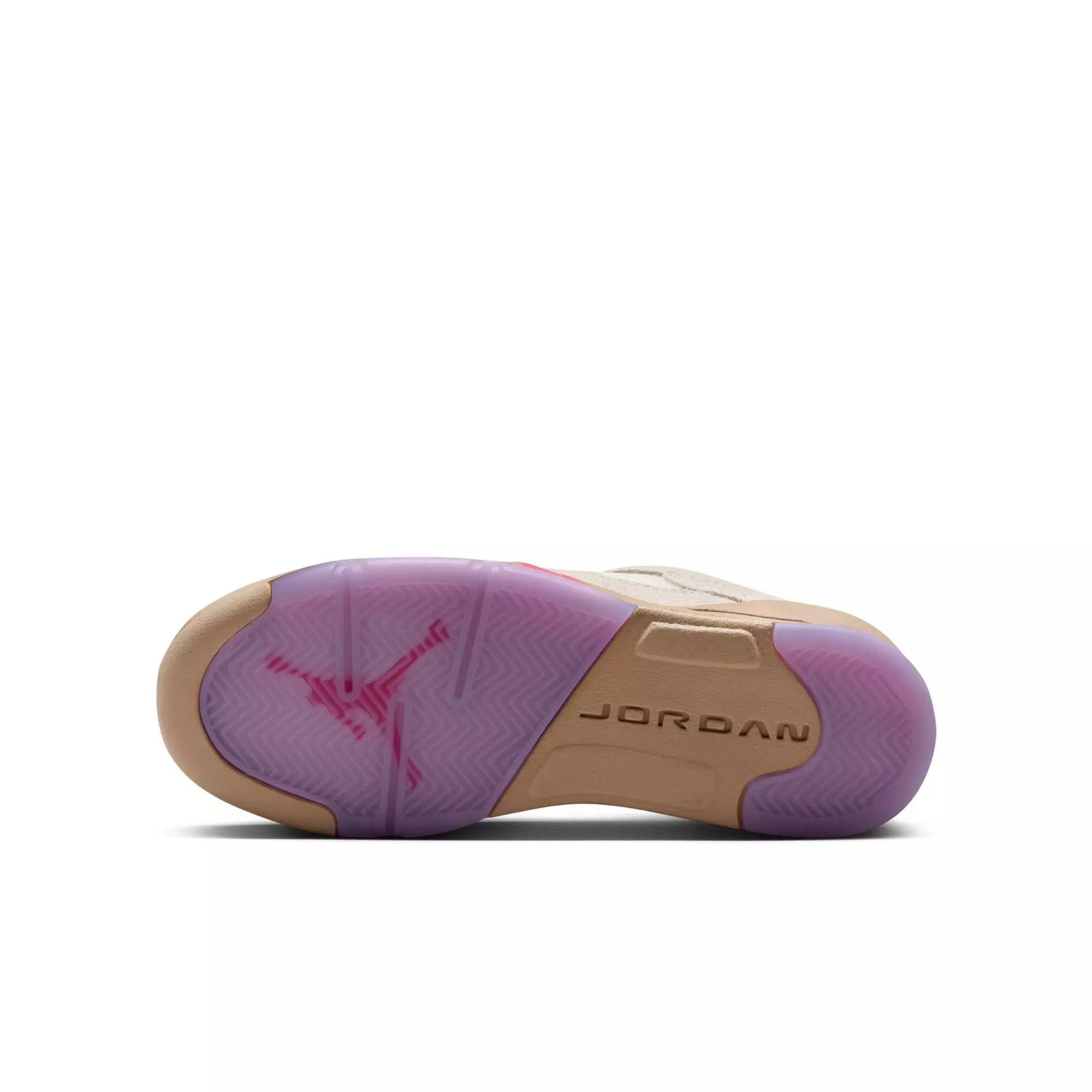 Jordan 5 Retro Low "Peanut Butter Jelly" Grade School Kids' Shoe - PALE IVORY/FUSION RED/DESERT