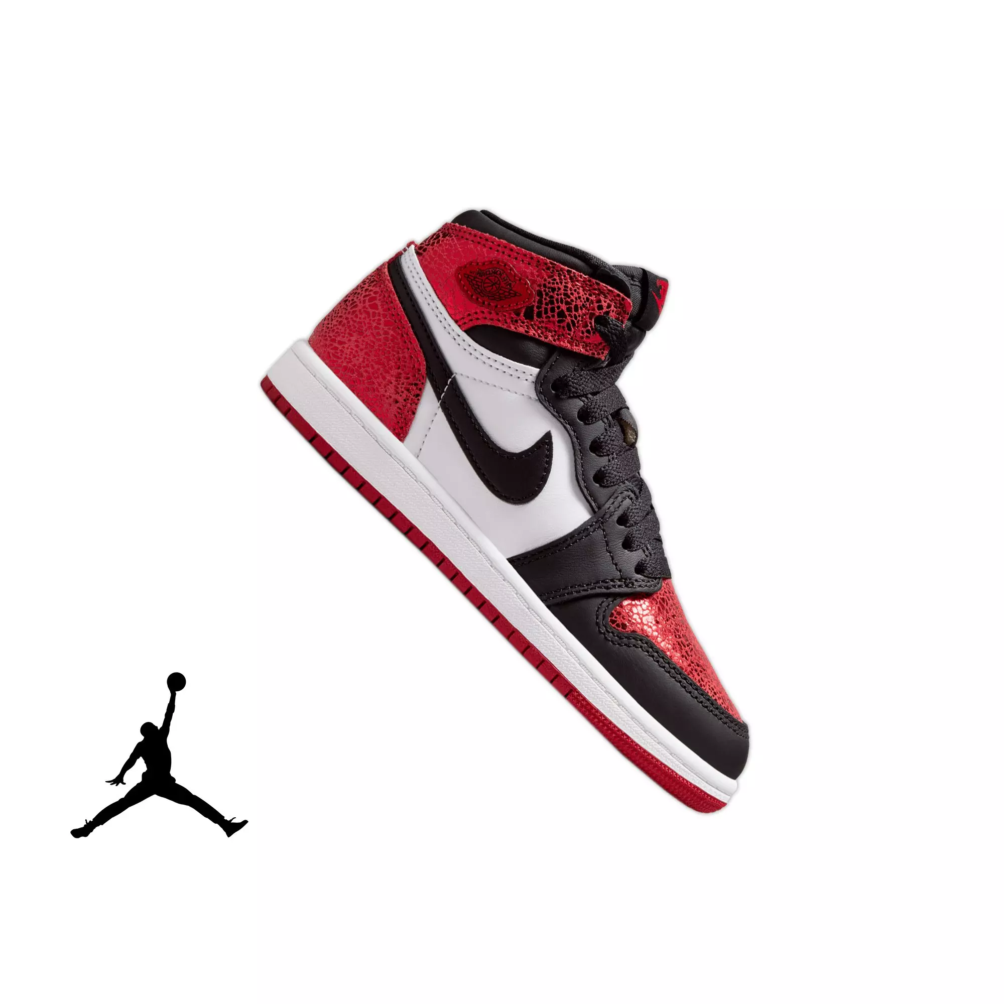 Jordan 1 Retro High OG "Varsity Red" Preschool Girl's Shoe - VARSITY RED/BLACK/WHITE