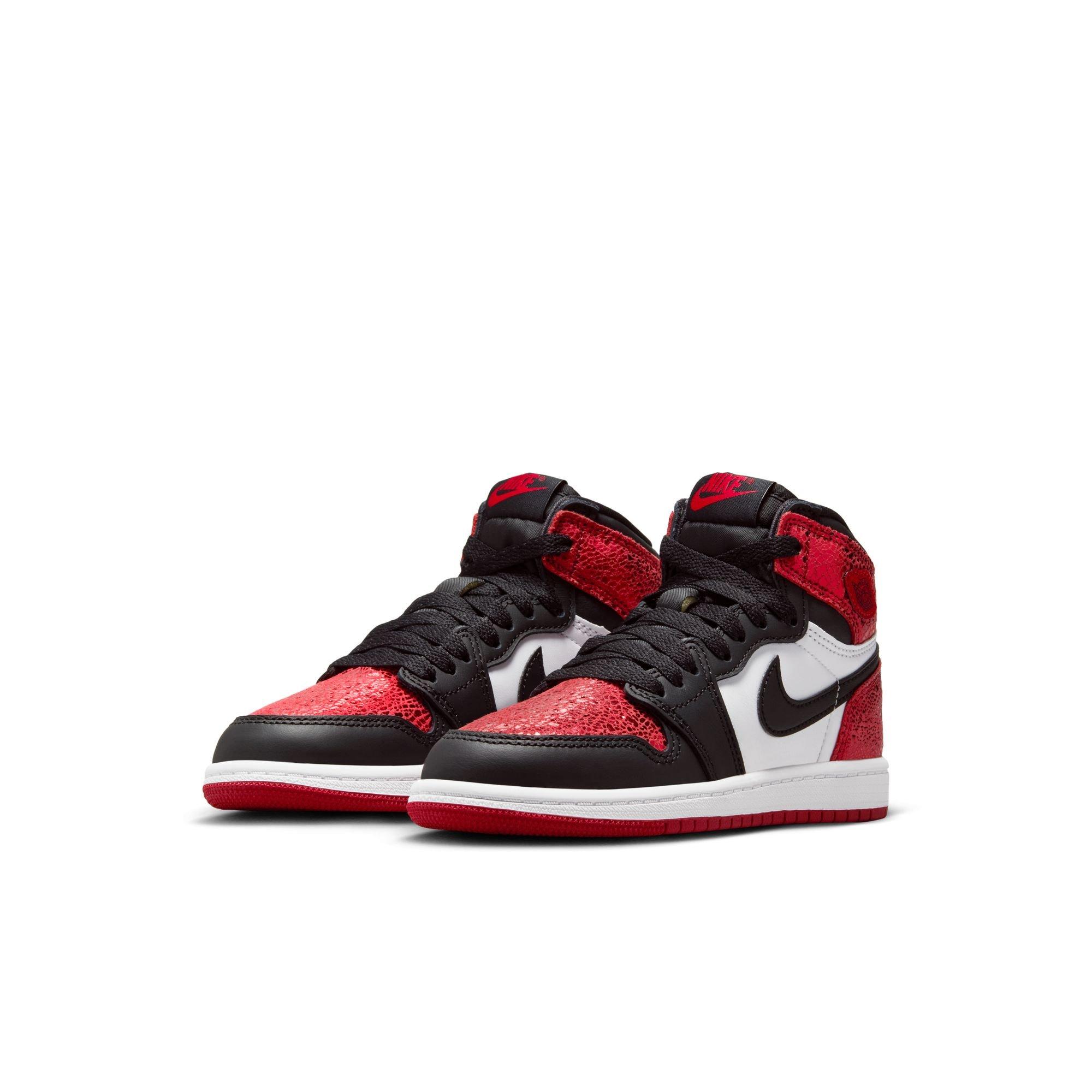 Jordan 1 Retro High OG "Varsity Red" Preschool Girl's Shoe​