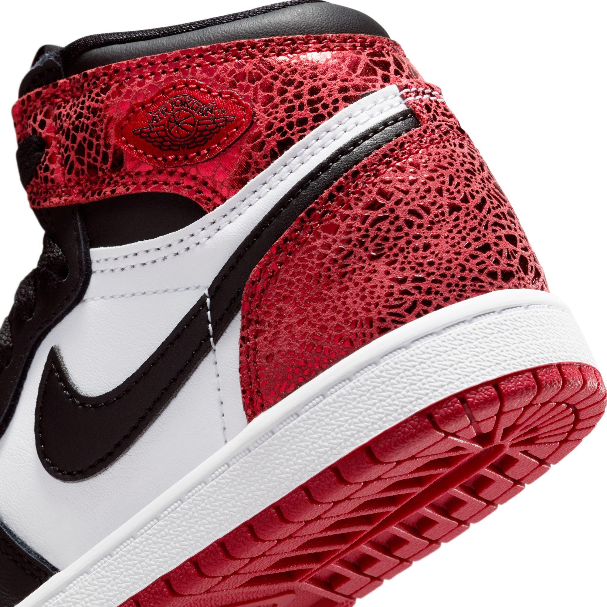 Jordan 1 Retro High OG "Varsity Red" Preschool Girl's Shoe​