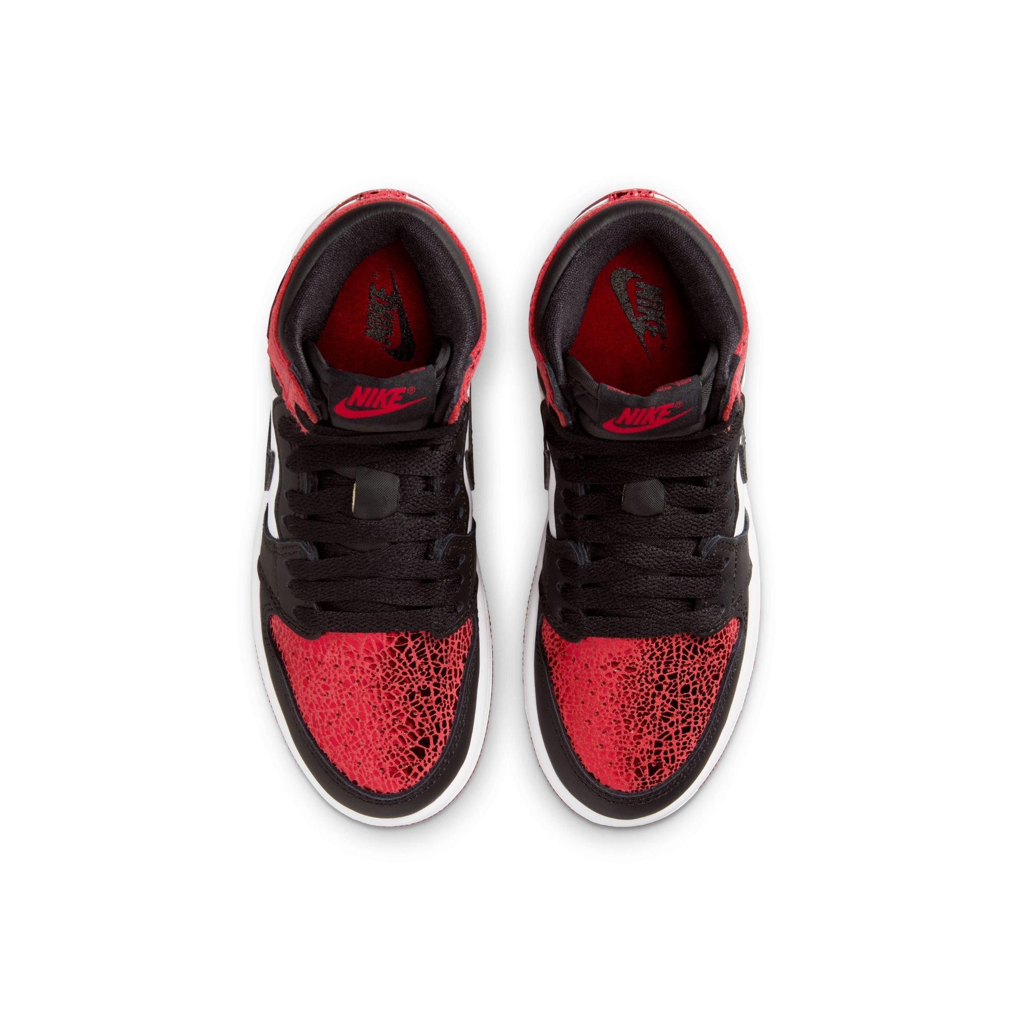 Jordan 1 Retro High OG "Varsity Red" Preschool Girl's Shoe​
