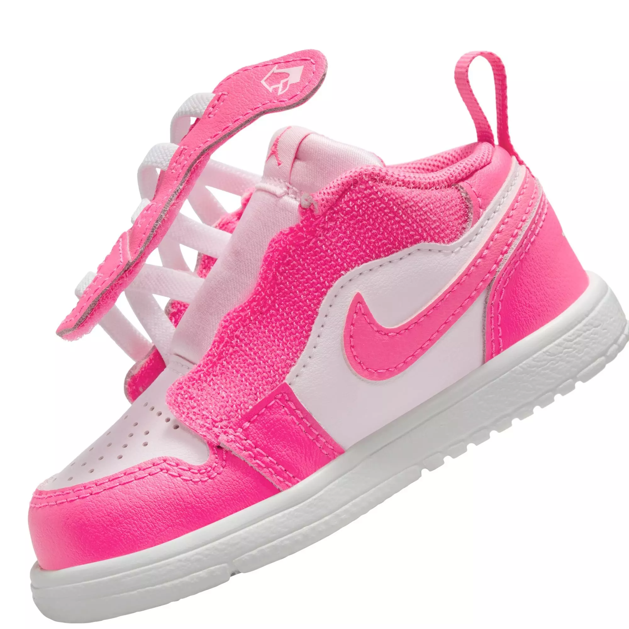 Jordan 1 Low Alt "Pink Foam/Hyper Pink/Summit White" Toddler Girls' Shoe - PINK