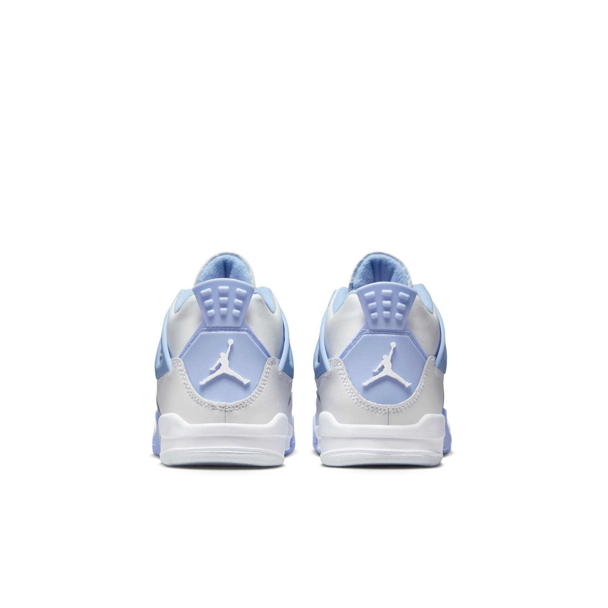 Jordan 4 Retro "Aluminum" Preschool Girls' Shoe