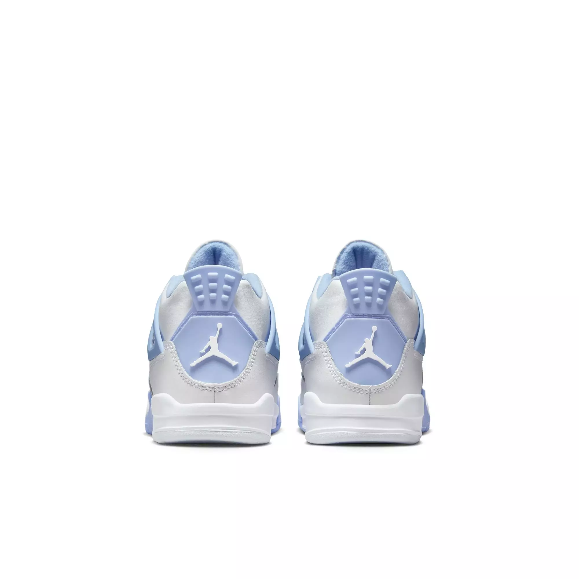 Jordan 4 Retro "Aluminum" Preschool Girls' Shoe - ALUMINUM/BLUE TINT/OIL GREEN