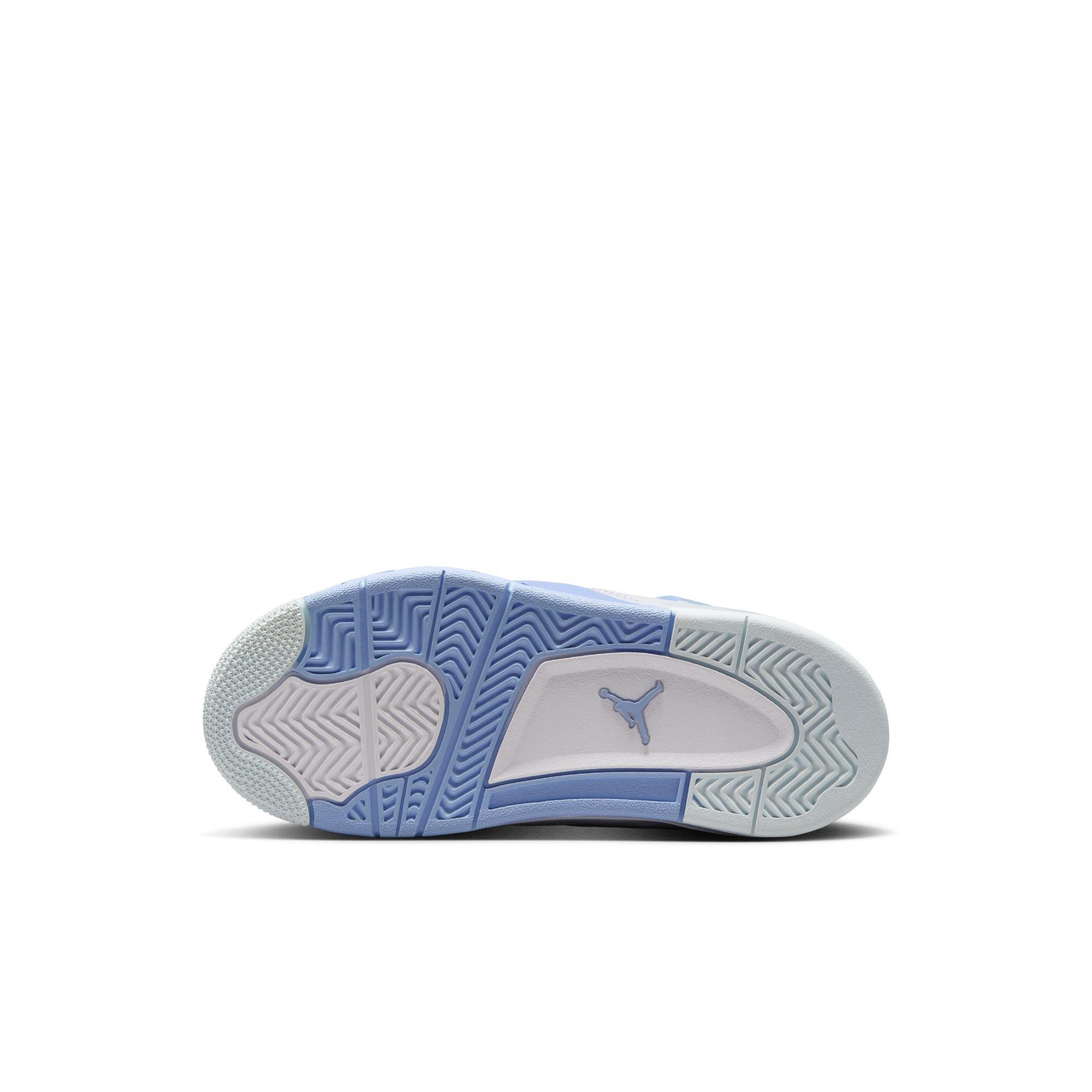 Jordan 4 Retro "Aluminum" Preschool Girls' Shoe