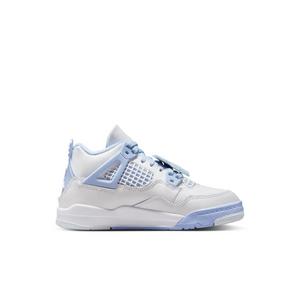 Jordan 4 Retro "Aluminum" Preschool Girls' Shoe