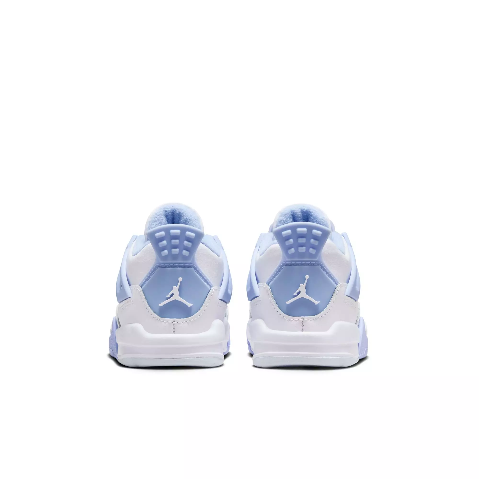 Jordan 4 Retro "Aluminum" Toddler Girls' Shoe - WHITE/ALUMINUM/BLUE TINT